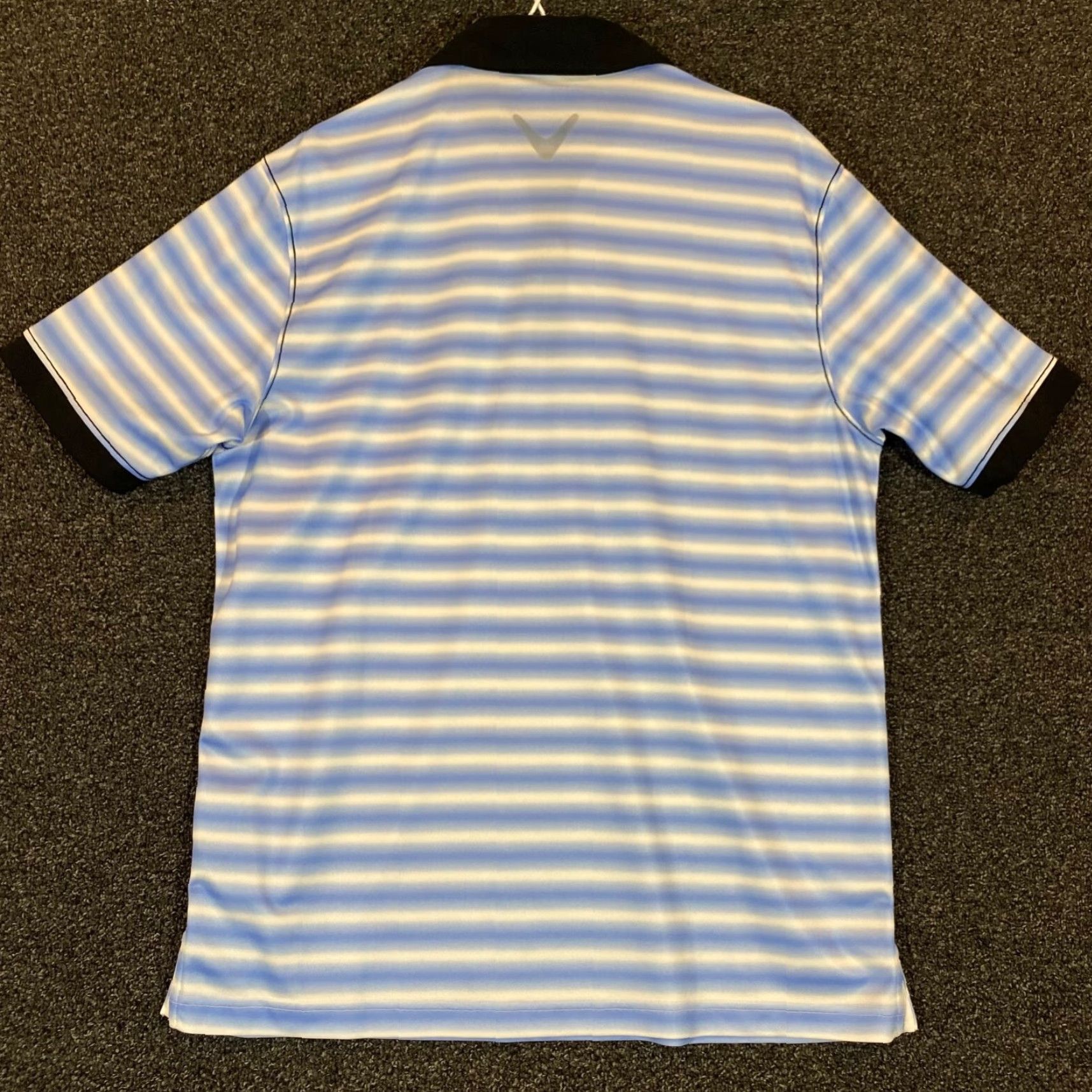 Callaway Callaway Polo Shirt Mens Large Blue White Striped Golf Logo Polo Shirt S/S Casual Mens Golf Shirt Size US L / EU 52-54 / 3 - 7 Thumbnail