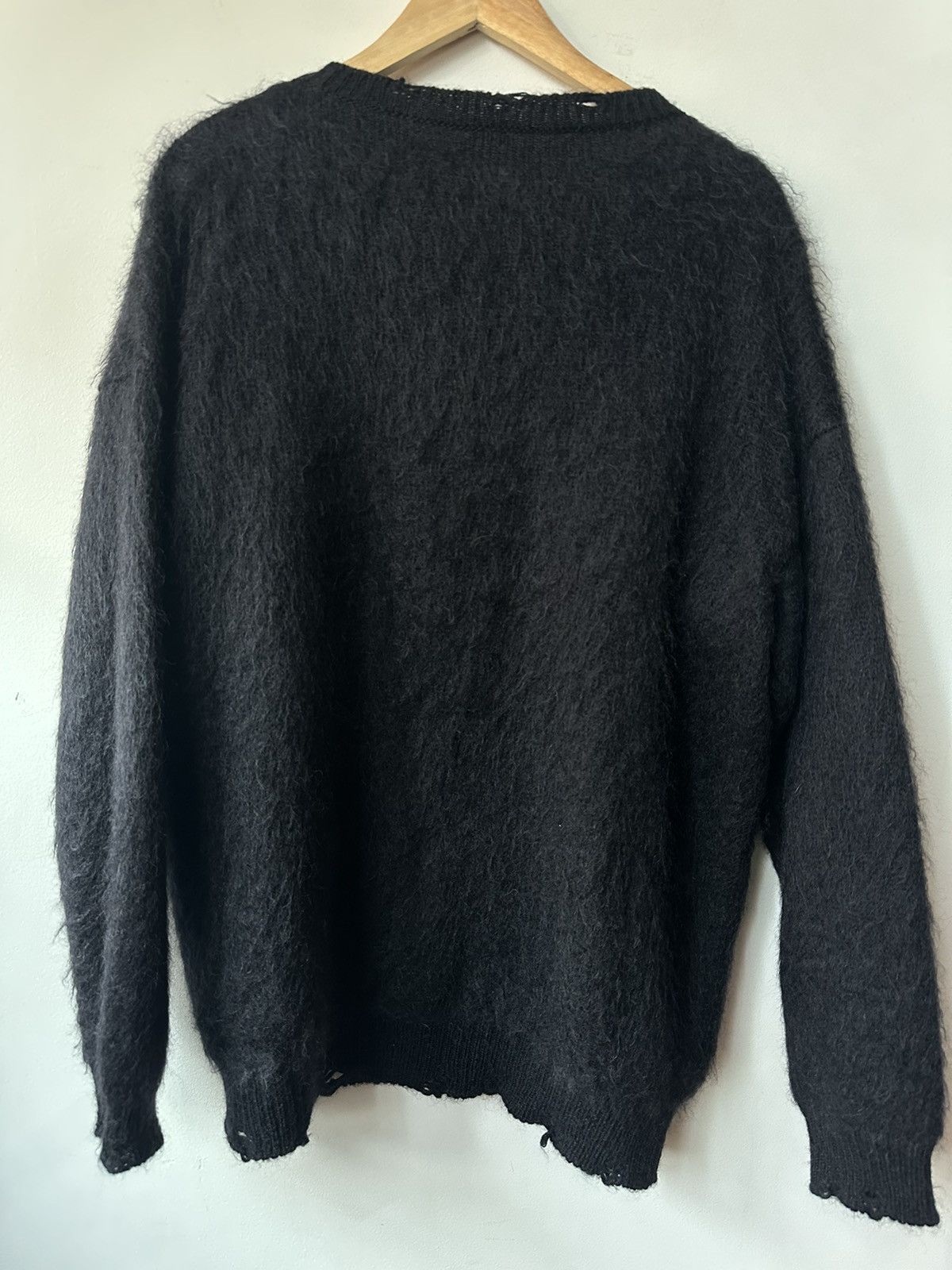 Playboy Saint Laurent Playboy Mohair Logo Oversize Sweater Size US XL / EU 56 / 4 - 2 Thumbnail
