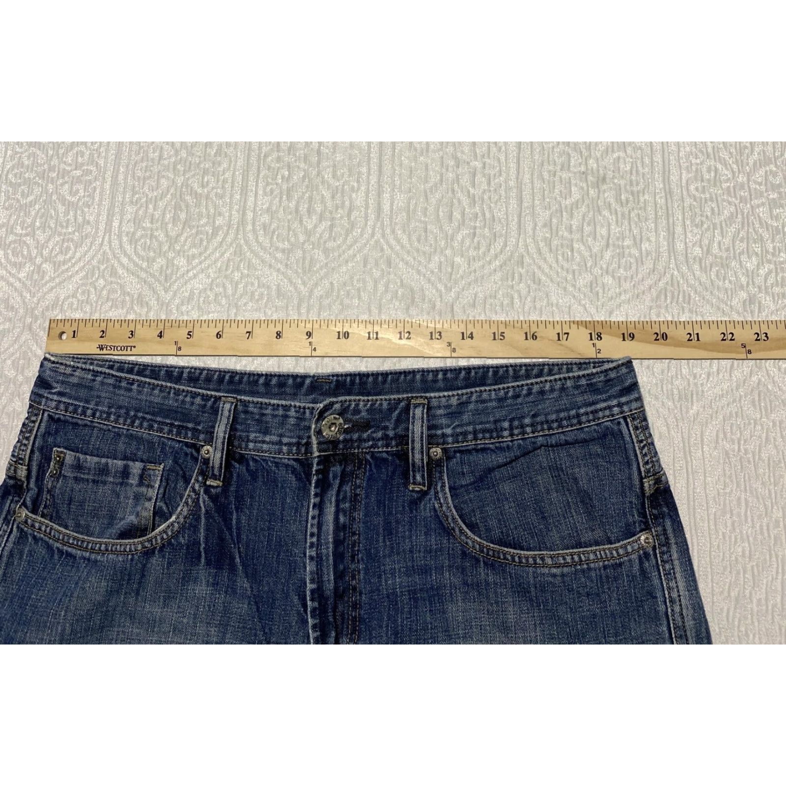 Buffalo David Bitton Buffalo David Bitton Jeans Mens 38x29 Blue Straight Denim Classic Cotton Size US 38 / EU 54 - 4 Thumbnail