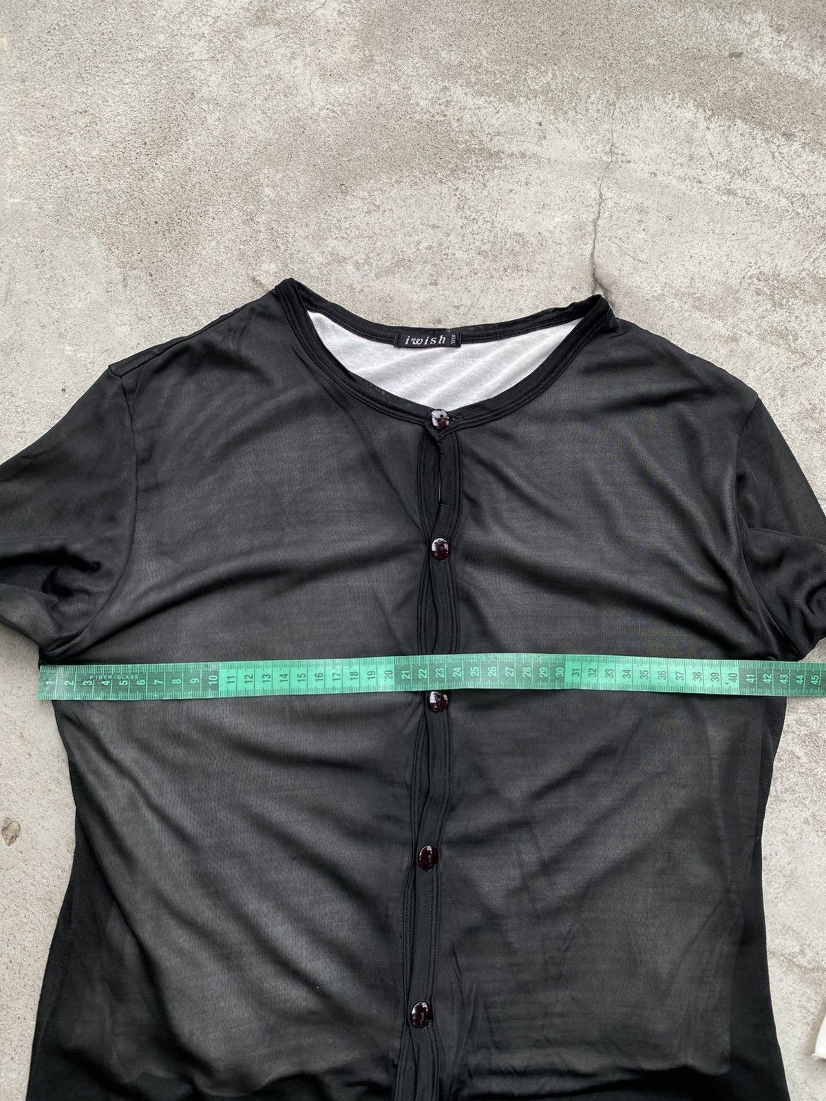 Yohji Yamamoto YOHJI YAMAMOTO I WISH YS BIS MESH DOUBLE LAYER CARDIGAN Size ONE SIZE - 11 Thumbnail