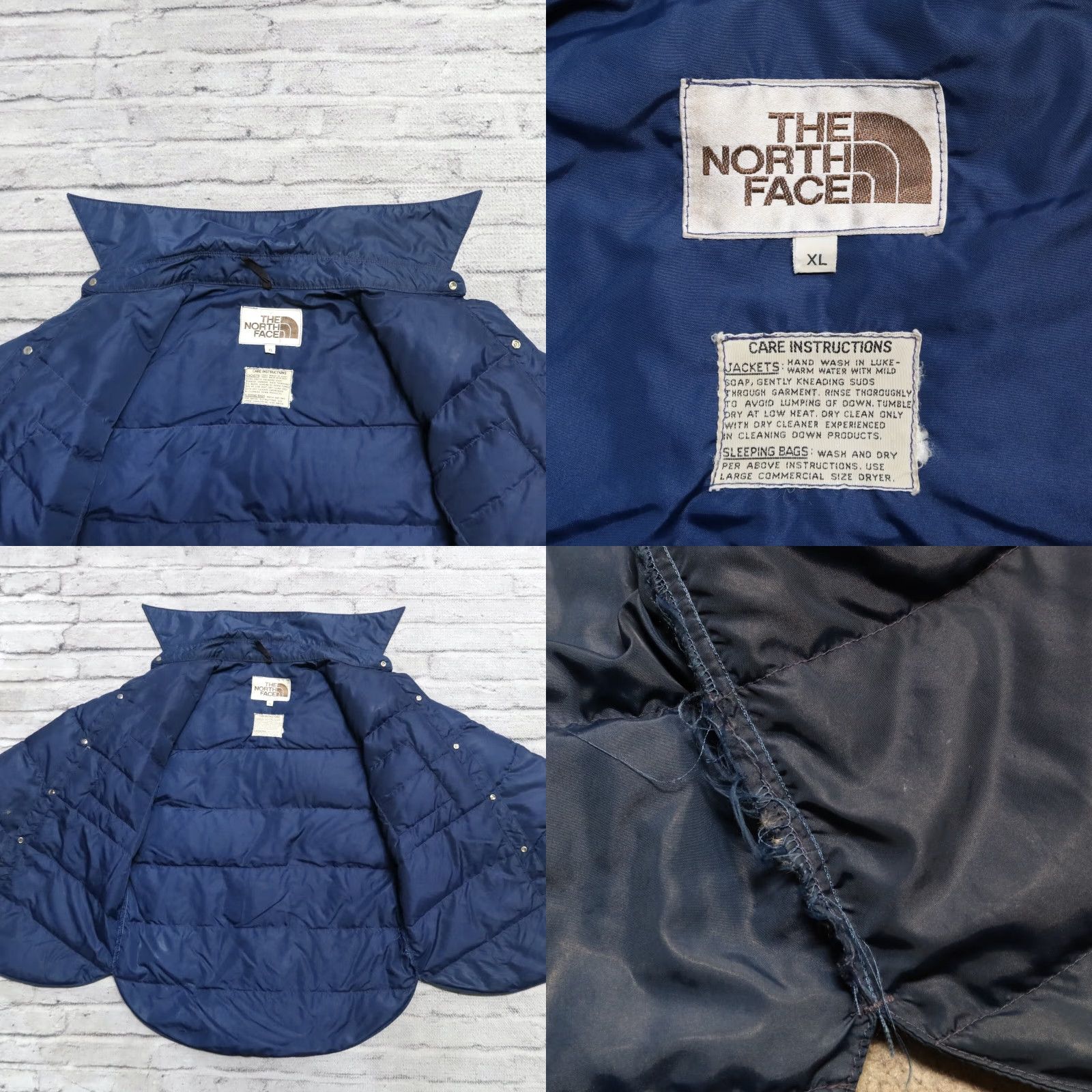 The North Face Vintage North Face Quilted Puffer Western Jacket Shirt Navy XL Mens Size US XL / EU 56 / 4 - 8 Thumbnail