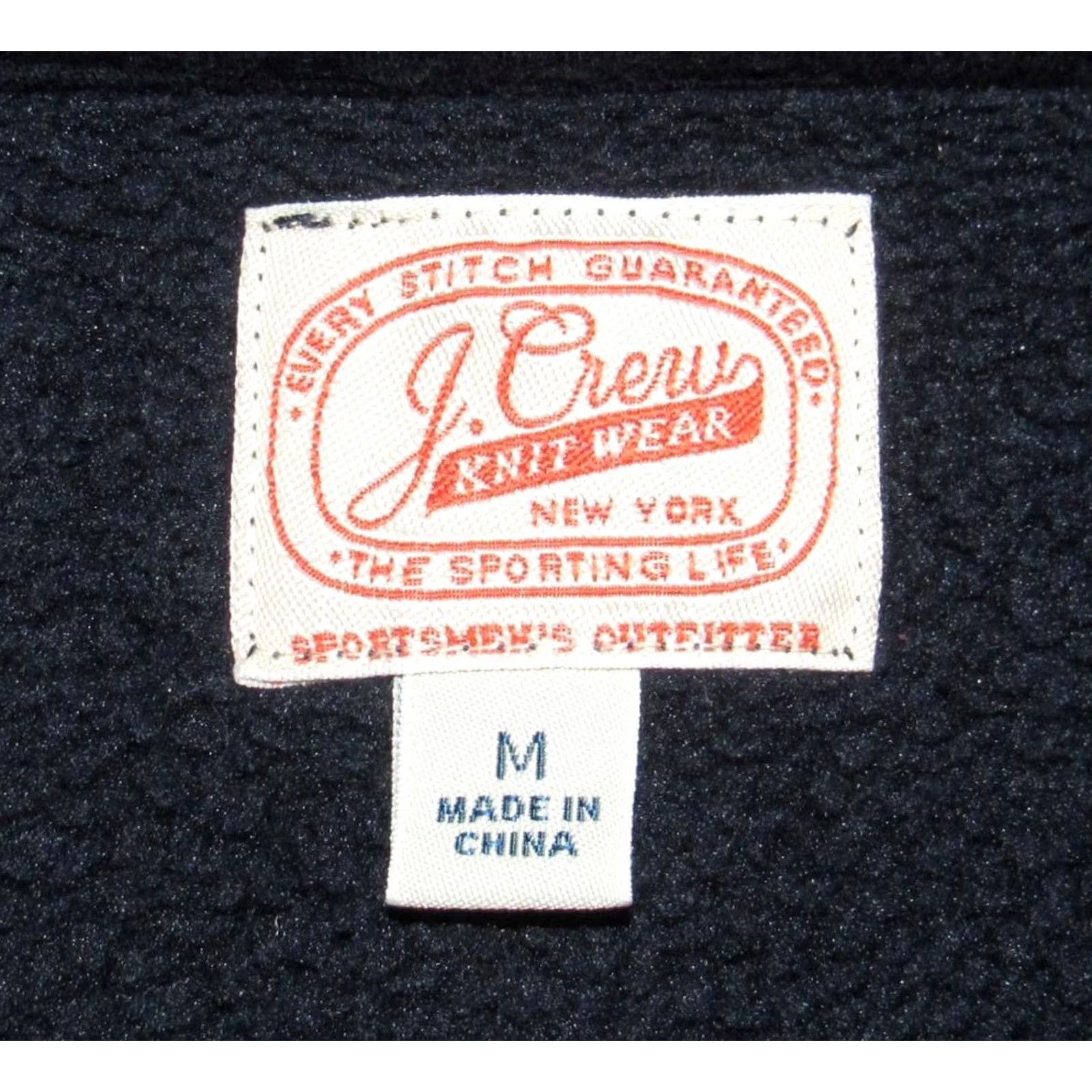 Vintage J CREW Navy Blue Full Zip Fleece Vest Medium M Size US M / EU 48-50 / 2 - 3 Thumbnail