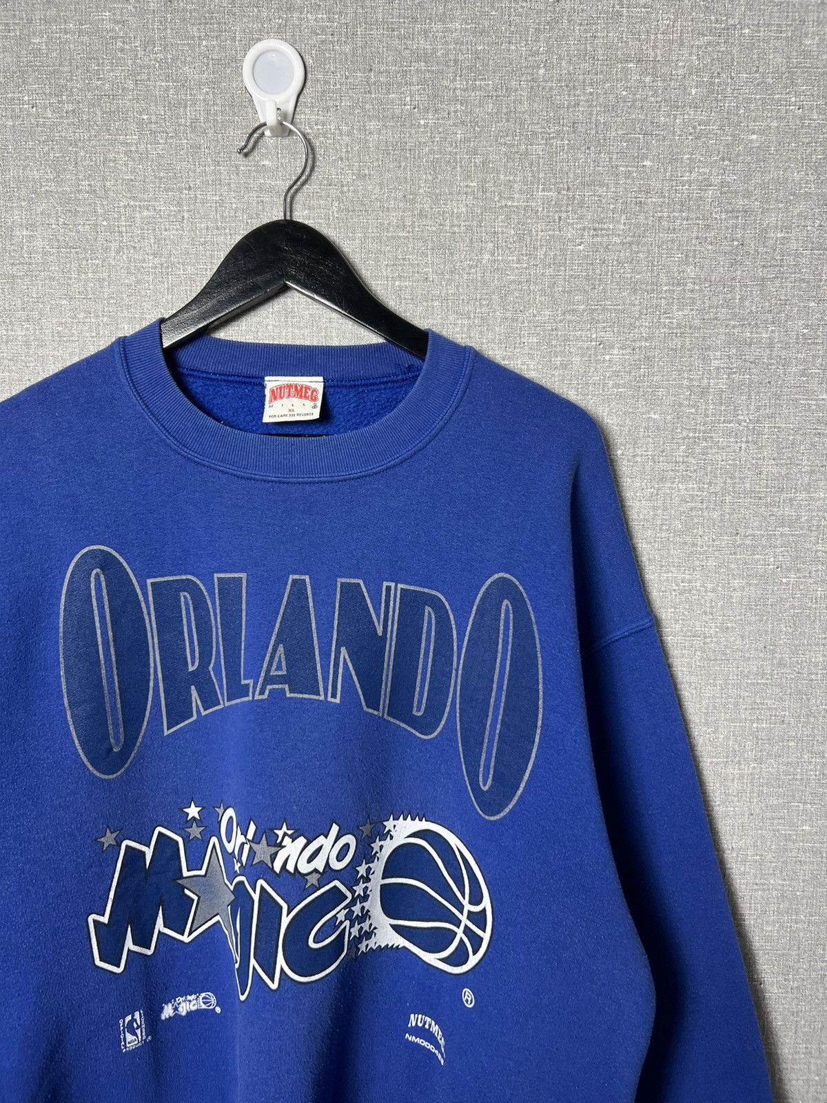 Nutmeg Vintage 90s Orlando Magic NBA Crewneck Sweatshirt Size US XL / EU 56 / 4 - 3 Thumbnail