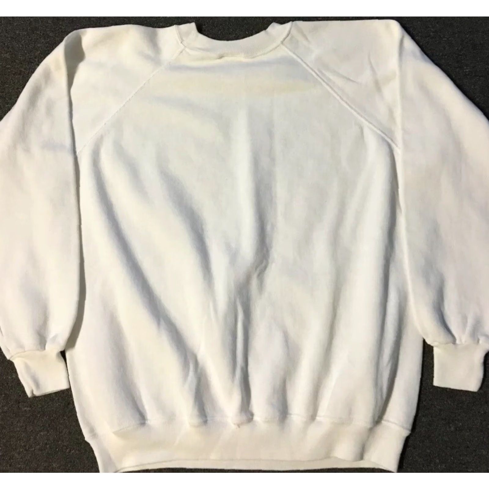 Hanes VINTAGE Hanes Sport Sweatshirt L White 50/50 USA 80s 90s Grunge Skate Track Gym Pullover Mens Size US L / EU 52-54 / 3 - 3 Thumbnail