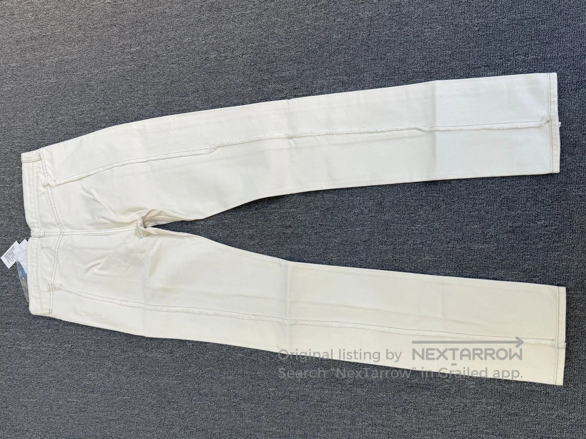 Japanese Brand Maison Margiela White Denim Pants. Size 39" - 3 Thumbnail