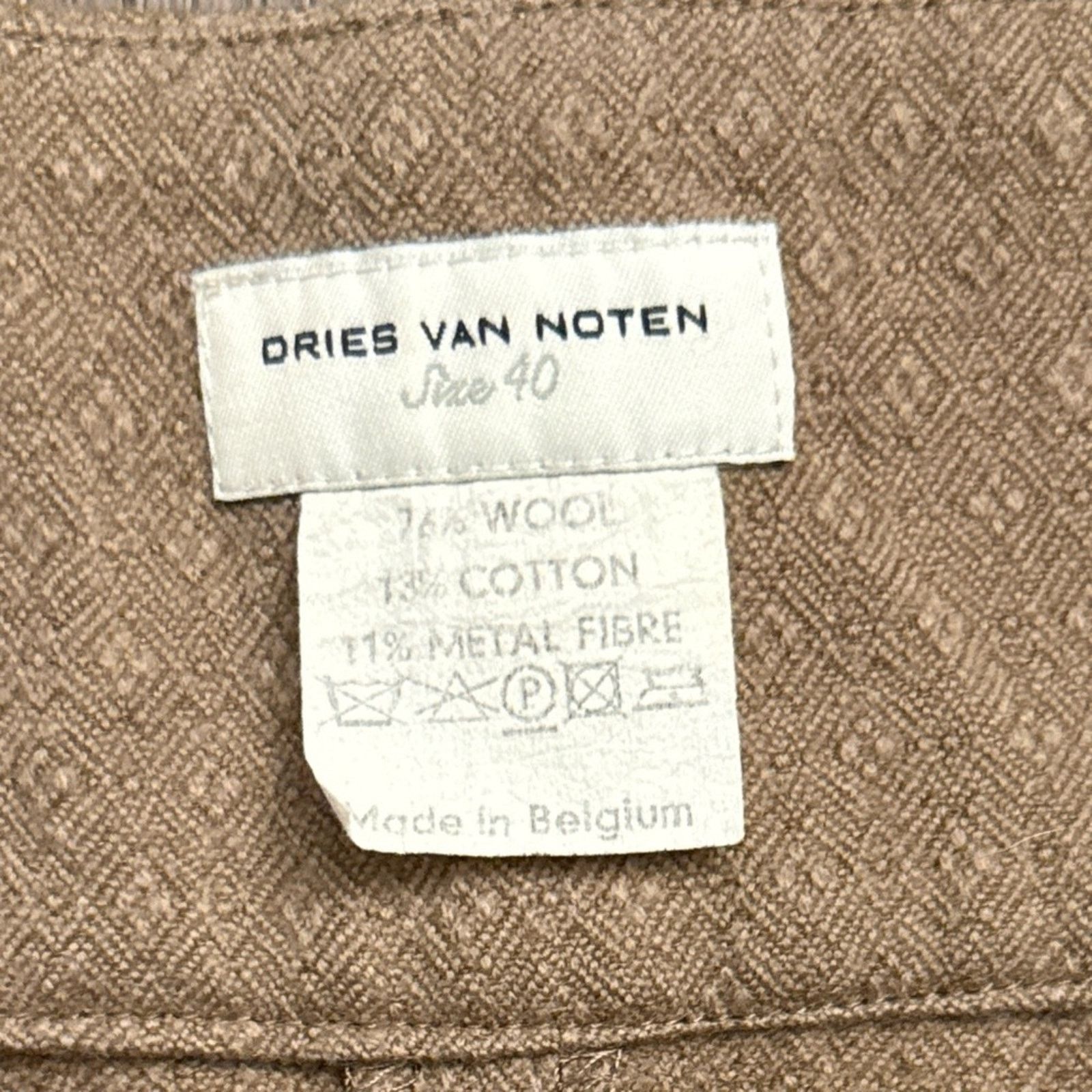 Dries Van Noten Dries Van Noten Tan A-Line Skirt Size 28" / US 6 / IT 42 - 3 Thumbnail