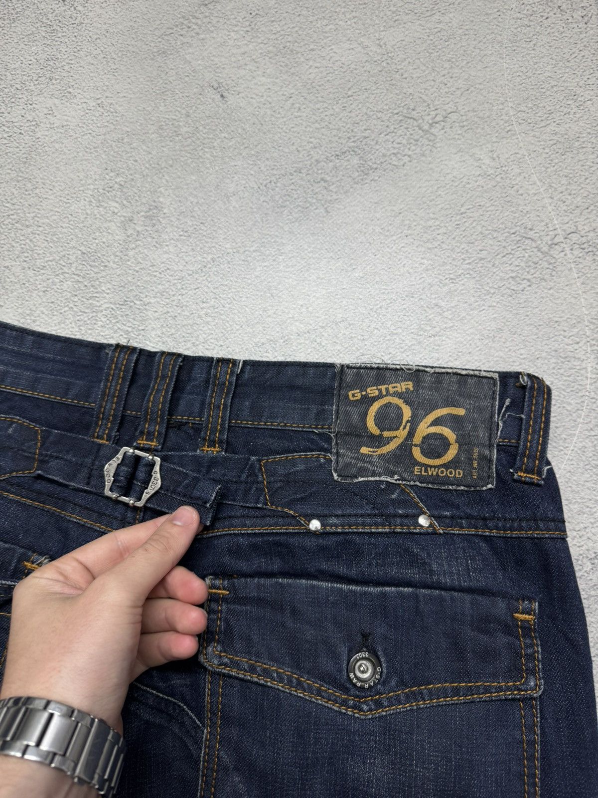 G-Star Vintage Y2k G Star Denim Jeans Big Logo 96 Size US 32 / EU 48 - 11 Thumbnail