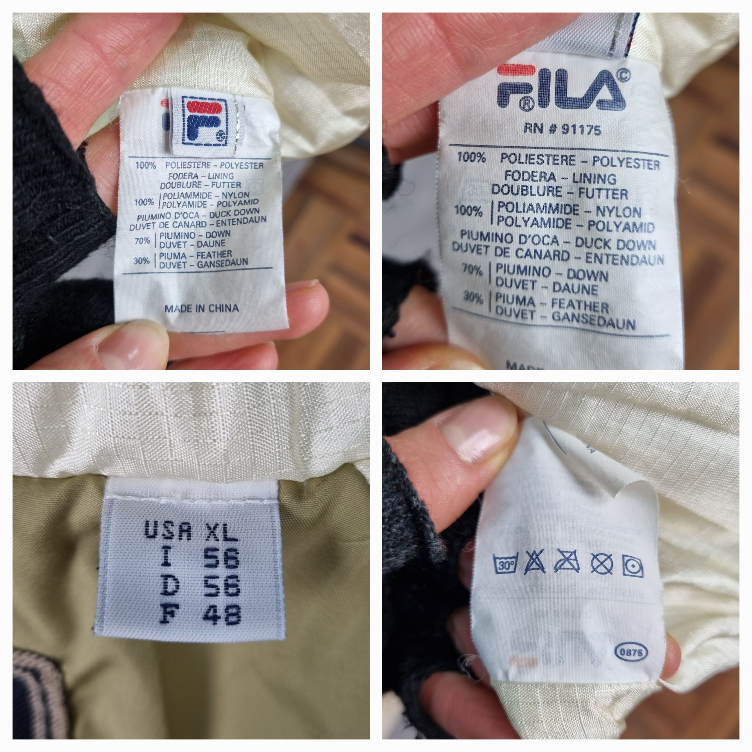Fila Fila Duck Down Jacket with Embroidered Logo Rare Jacket Size US XL / EU 56 / 4 - 17 Thumbnail