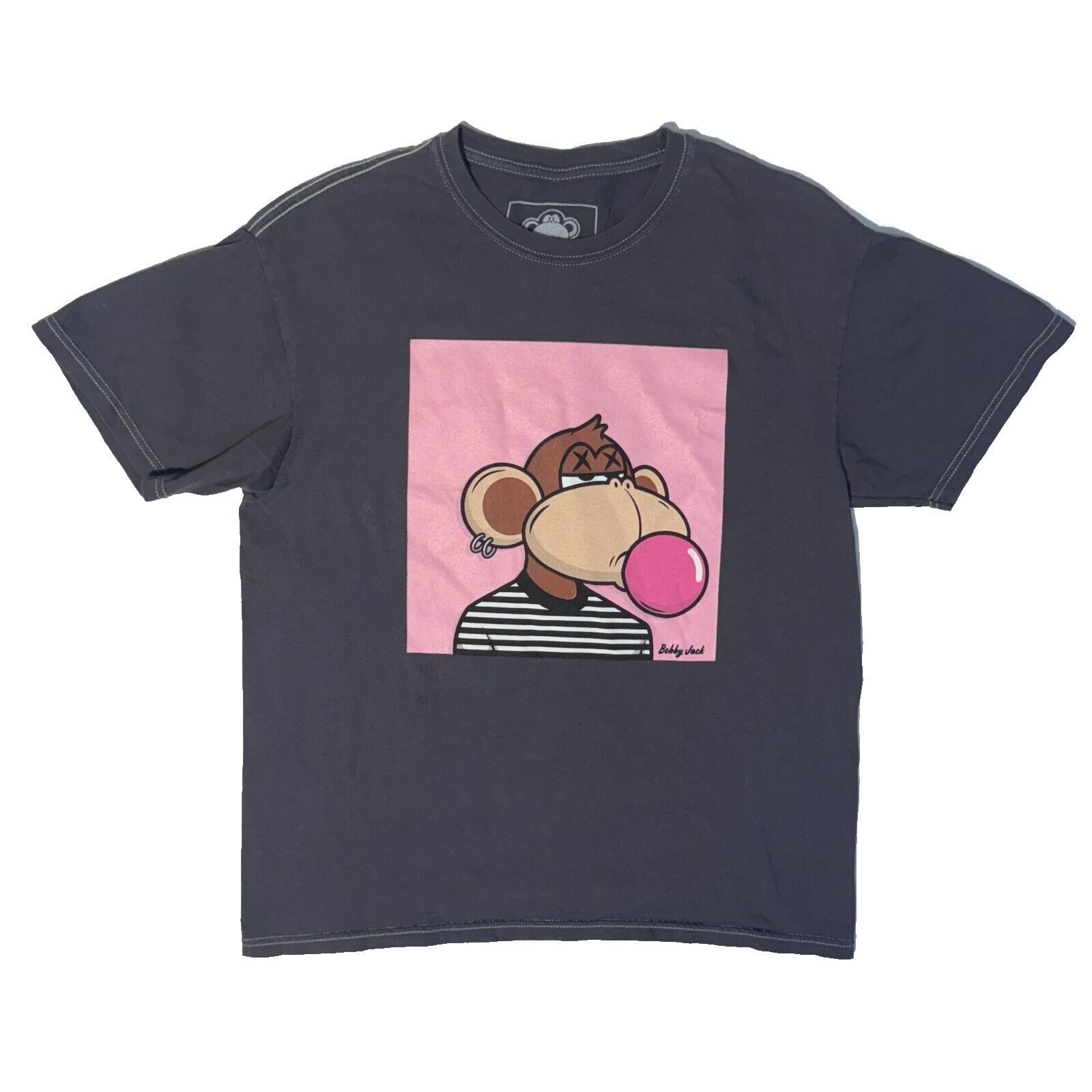 Other Bobby Jack Monkey Y2K 2000s Gray Graphic Tee Small Tshirt Bu Size S / US 4 / IT 40 - 1 Thumbnail