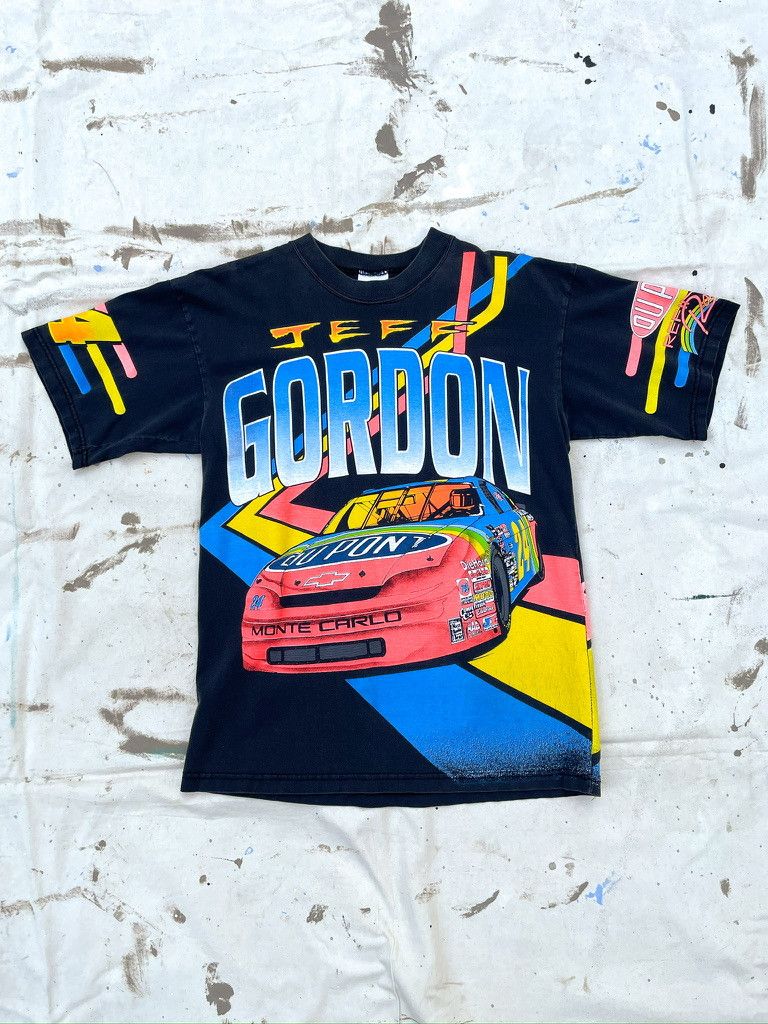 Vintage Vintage NASCAR Jeff Gordon AOP T- Shirt- 1990s Size US M / EU 48-50 / 2 - 1 Thumbnail