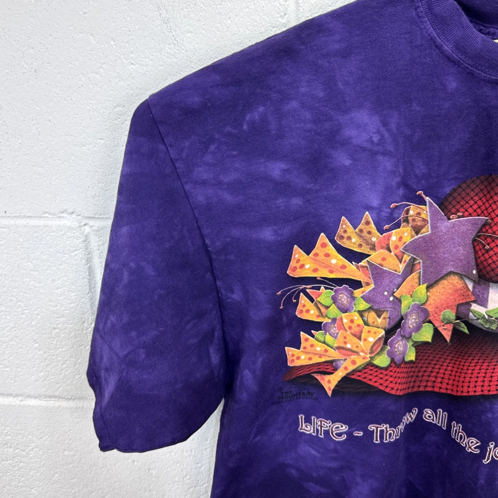 The Mountain VINTAGE The Mountain T-Shirt Purple Tie Dye Logo 2XL Unisex Adults Crew Neck Short Sleeve Graphic Print 90s Art Size US XXL / EU 58 / 5 - 6 Thumbnail