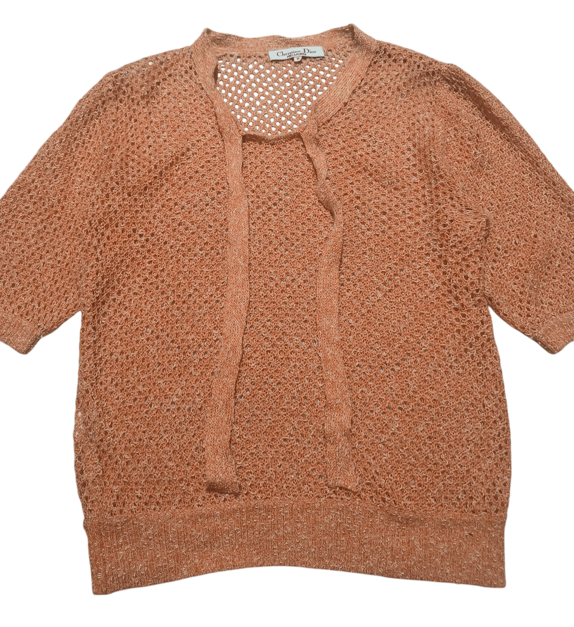 Christian Dior Monsieur Vintage Christian Dior Openwork Knitwear Transparent Sweater Size M / US 6-8 / IT 42-44 - 7 Thumbnail