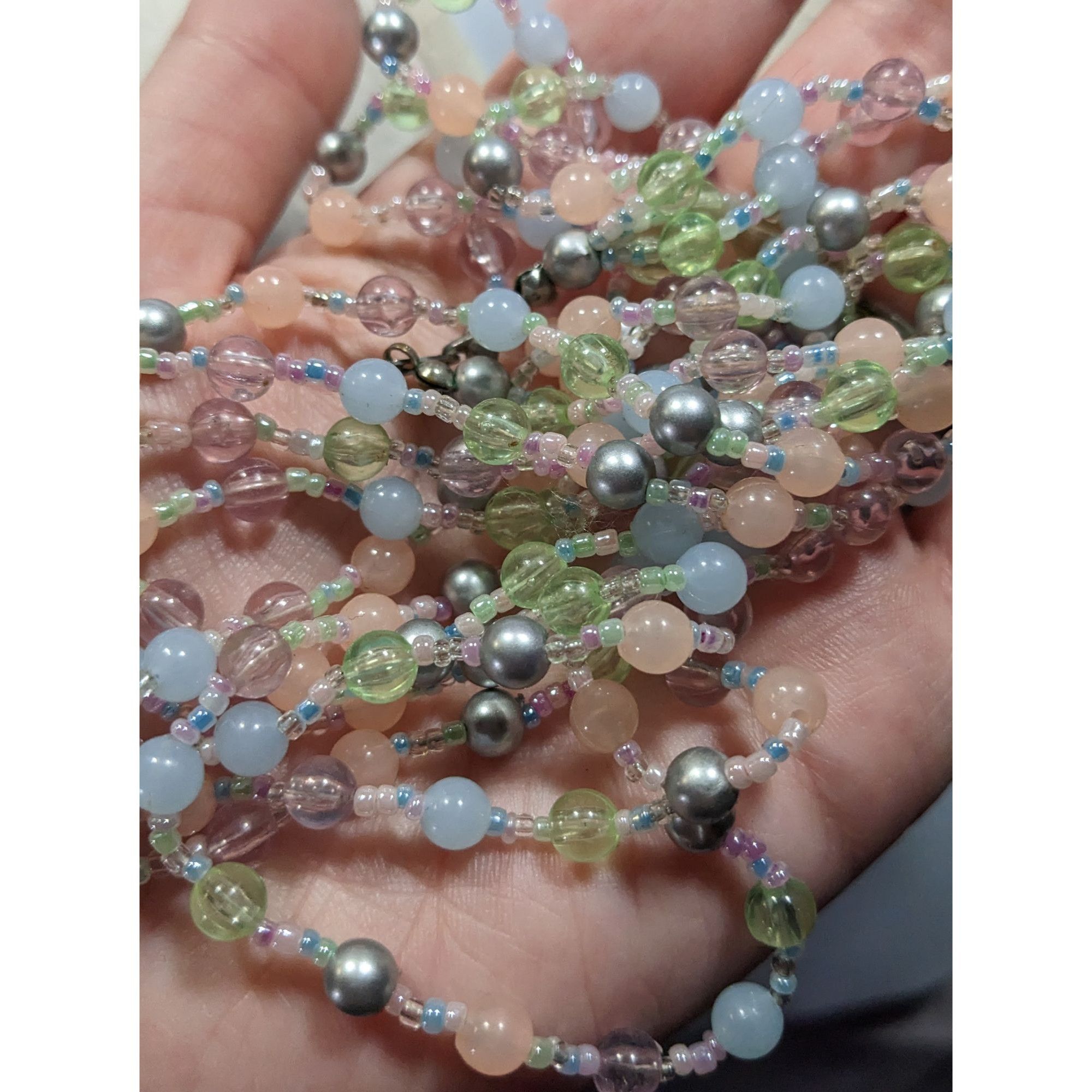 Other Coquette Pastel Whimsical Layered Beaded Necklace Size ONE SIZE - 5 Thumbnail