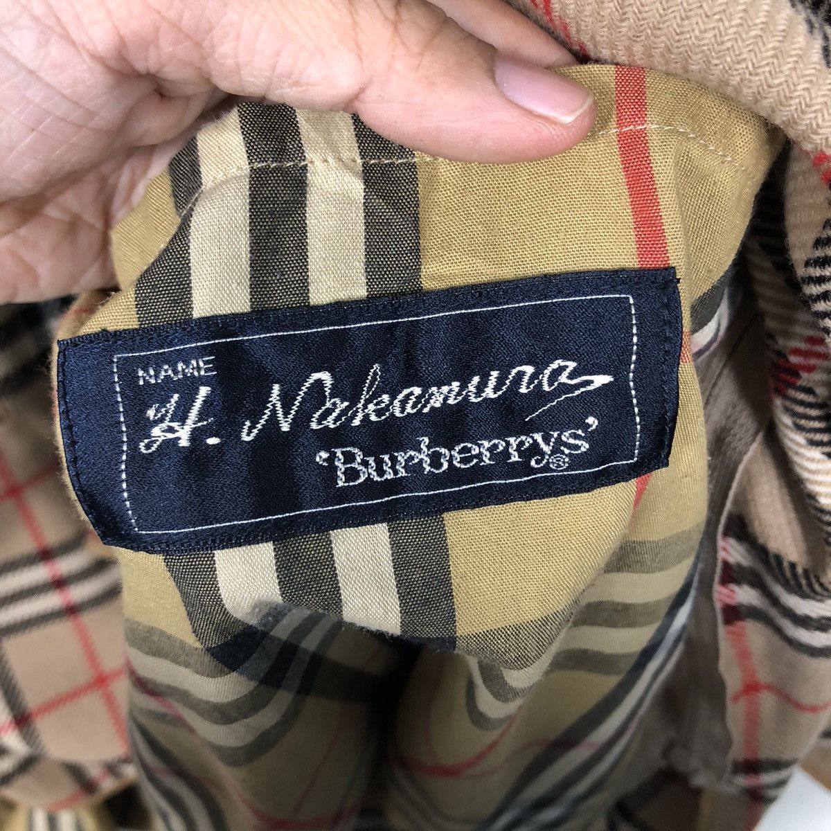 Burberry 📌Vintage Long Jacket Burberrys Nova Check Blanket Lining Size US M / EU 48-50 / 2 - 20 Thumbnail