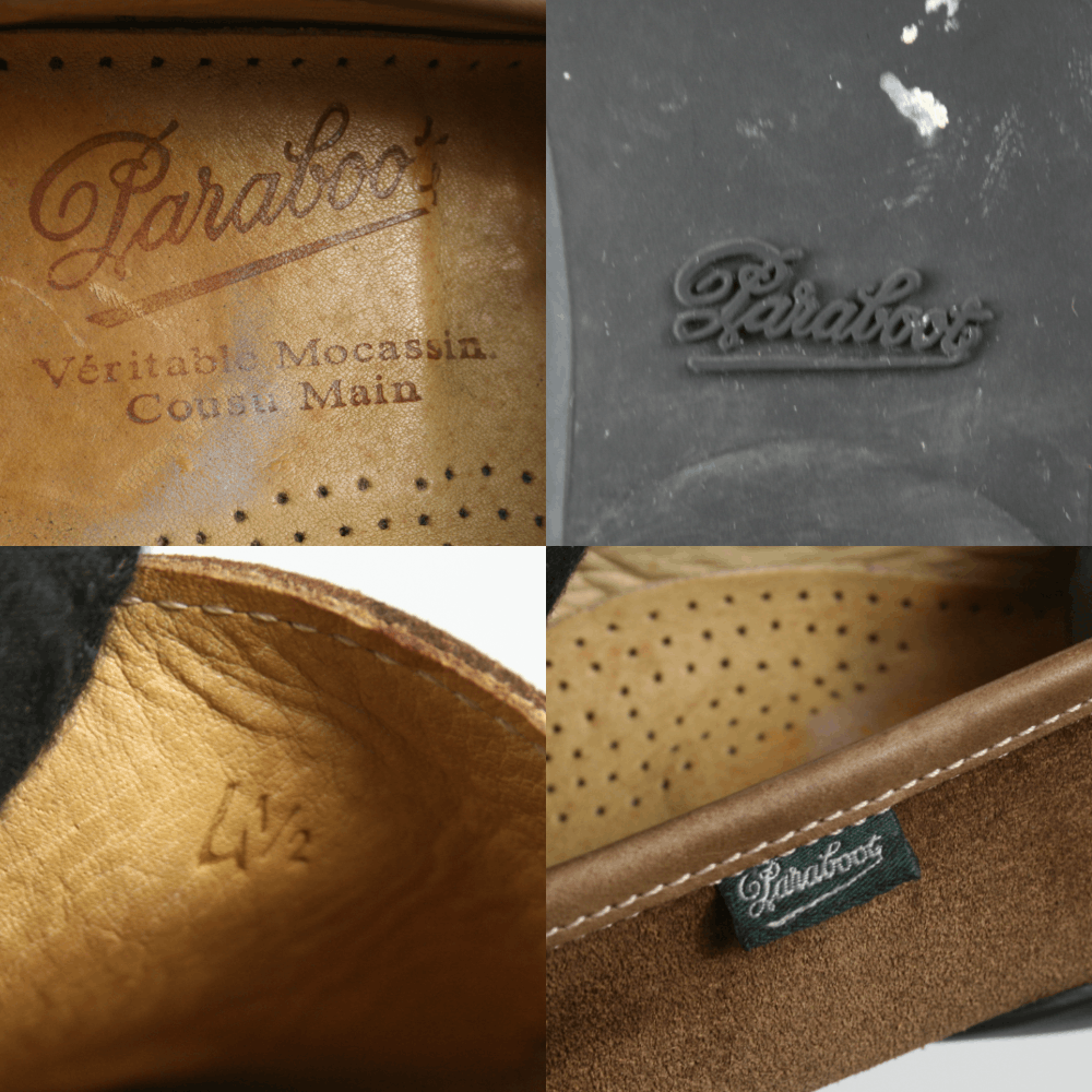 Paraboot 90S Cabrio Damier Suede Penny Loafers Vintage Size US 5.5 / IT 35.5 - 12 Thumbnail