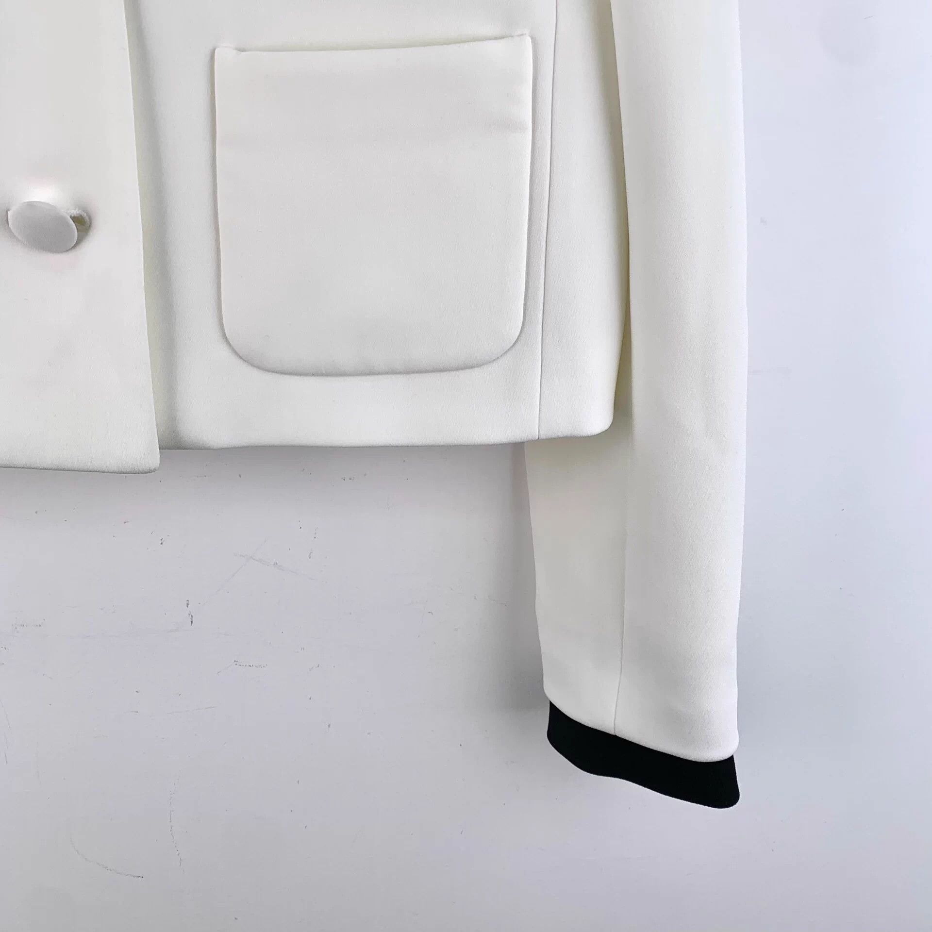 Miu Miu Miu Miu Rhinestone-Studded Single-Breasted Long-SleeveJacket Size XS / US 0-2 / IT 36-38 - 4 Thumbnail