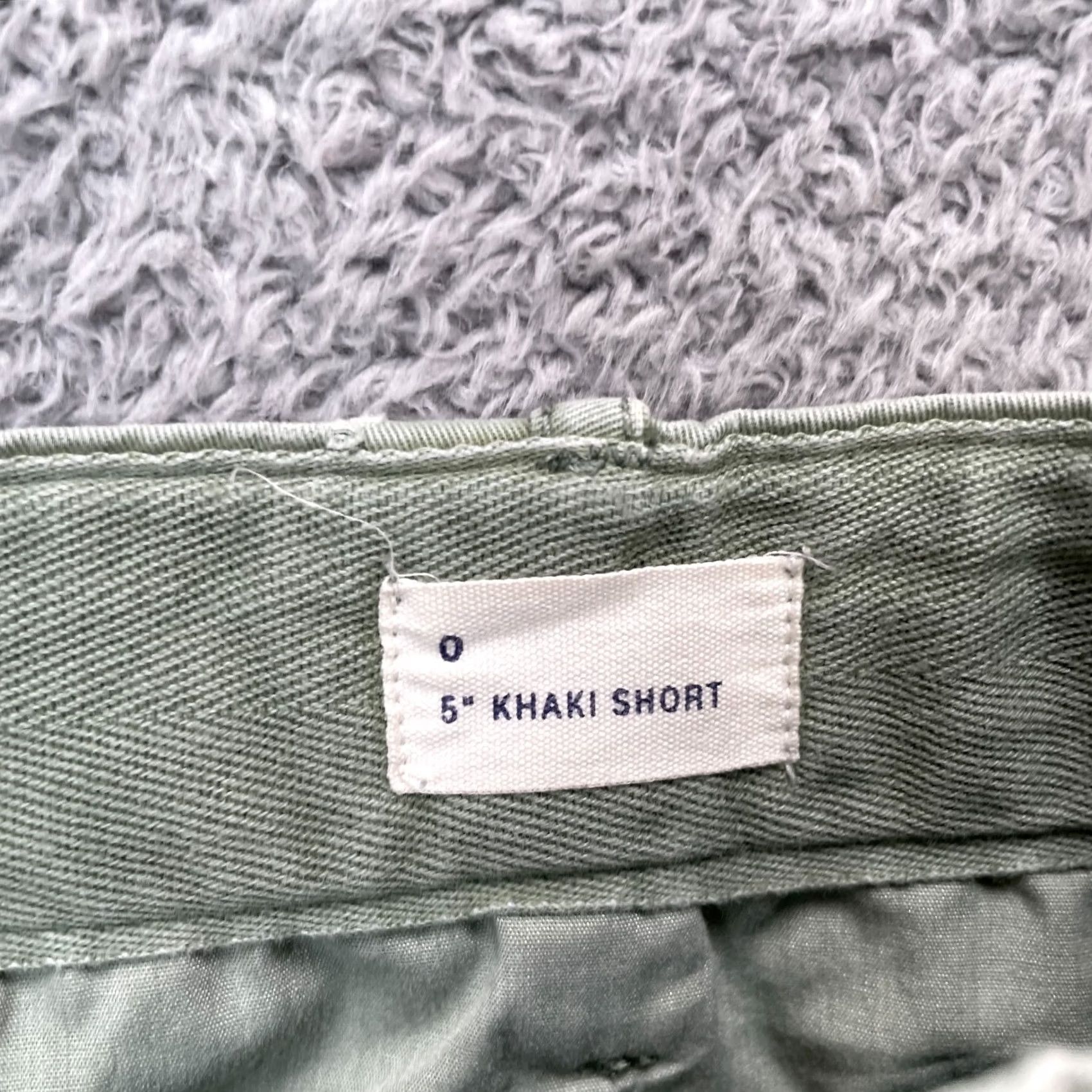 Gap Gap Shorts Womens 0 Green Khaki High Rise Stretch Cotton Cuffed Hem Resort Wear Shirt Shorts? Size 25" / US 0 / IT 36 - 3 Thumbnail