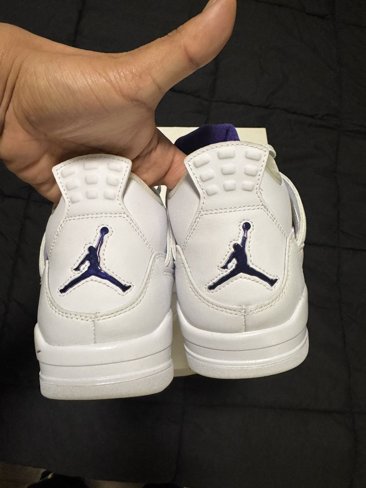 Nike Air Jordan 4 Metallic Purple Size US 10.5 / EU 43-44 - 9 Thumbnail