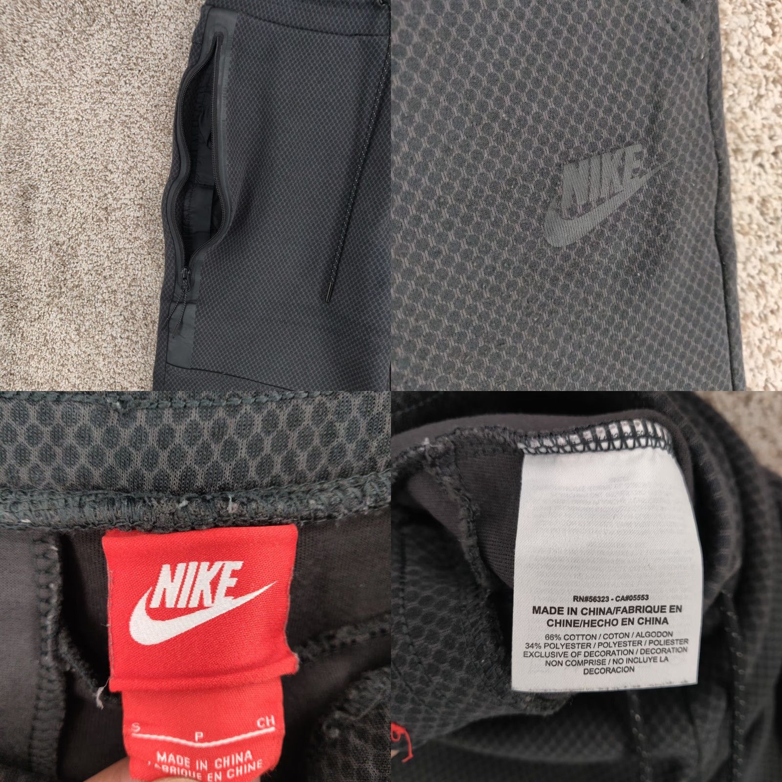 Nike Nike Tech Fleece Shorts Men Small Black Athletic Drawstring Pockets Classic Logo Sports Activewear 90s? Size US 29 - 8 Thumbnail