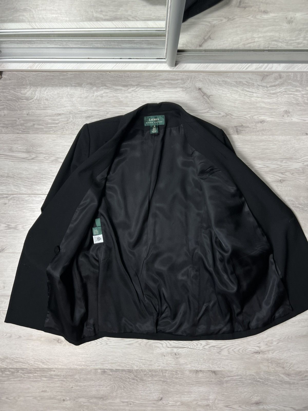 Polo Ralph Lauren Lauren Ralph Lauren Black Double Breasted Blazer Crest Patch Size XL / US 12-14 / IT 48-50 - 11 Thumbnail