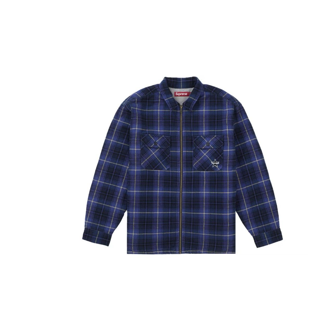Supreme Thermal Lined Zip Up Flannel Shi Supreme thermal zip up