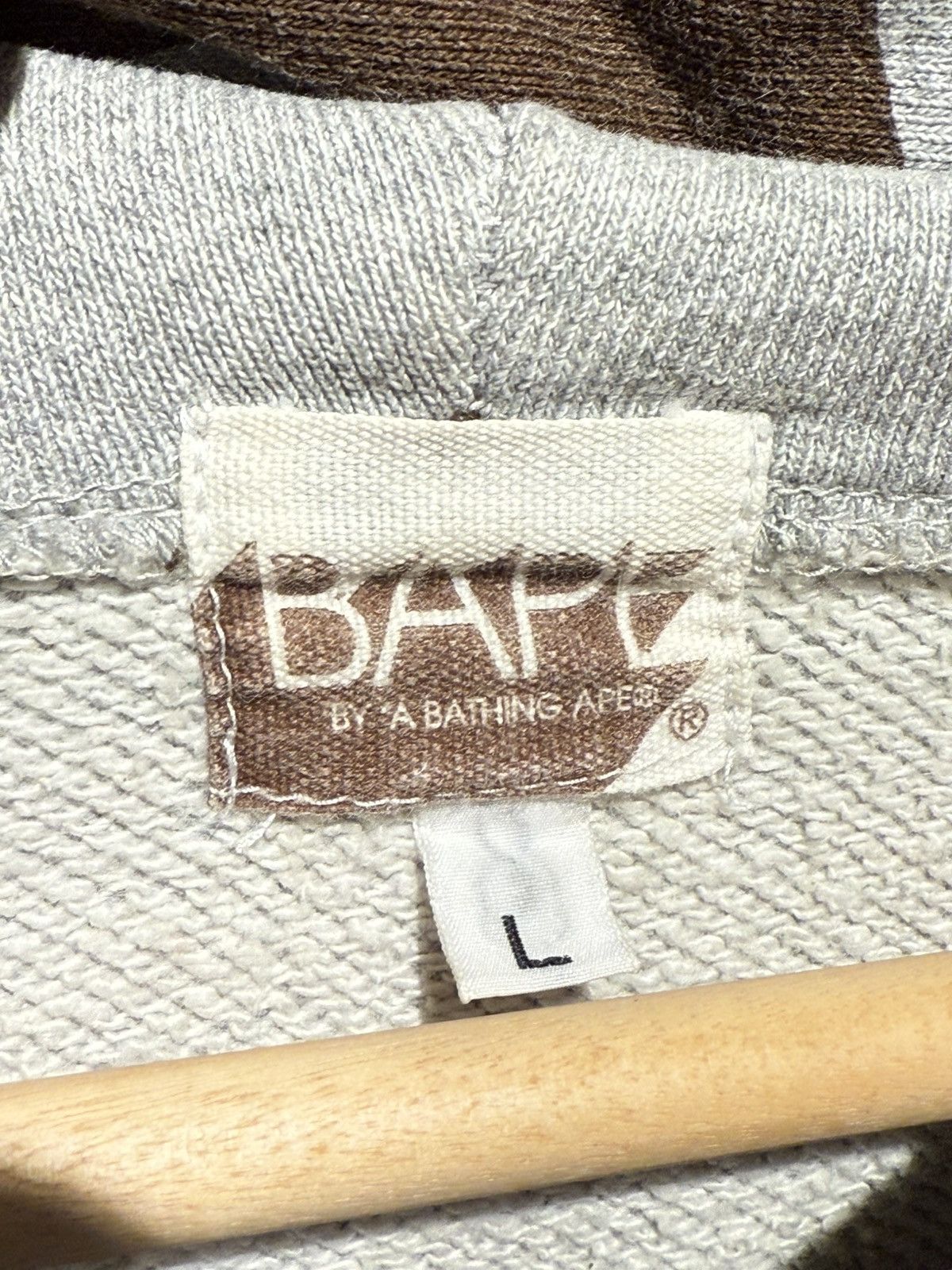 Bape OG Bape Bapesta star hoodie full zip grey/ brown size L Size US L / EU 52-54 / 3 - 2 Thumbnail