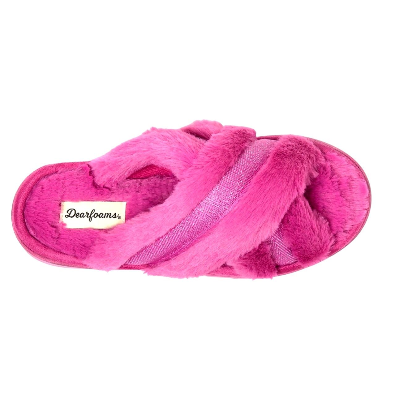 Other Dearfoams Astrid Crossband Slides Paradise Pink size XL Size US 10.5 / IT 40.5 - 2 Thumbnail