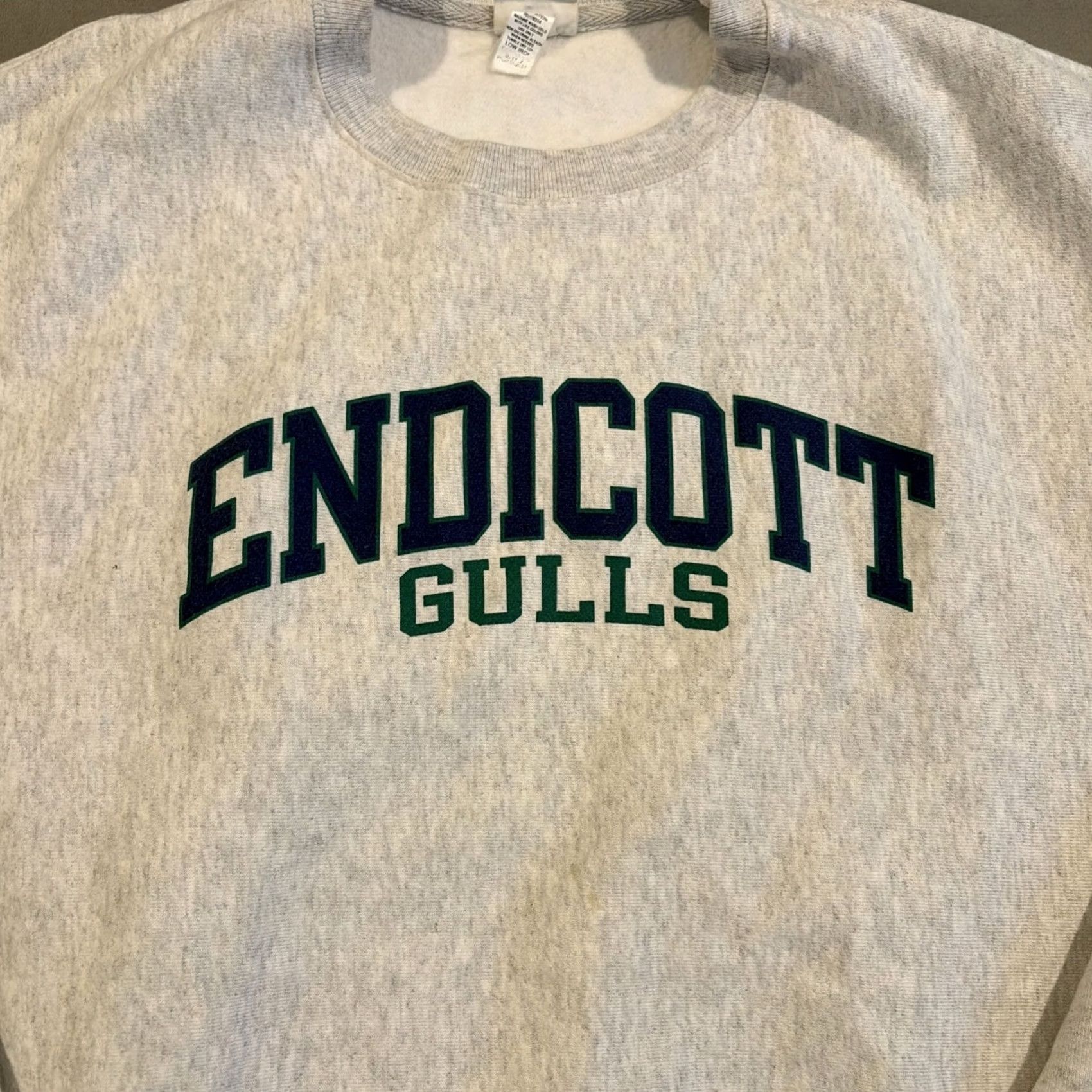 Champion VINTAGE Champion Reverse Weave Endicott College Gulls Crewneck Sweatshirt L Size US L / EU 52-54 / 3 - 2 Thumbnail