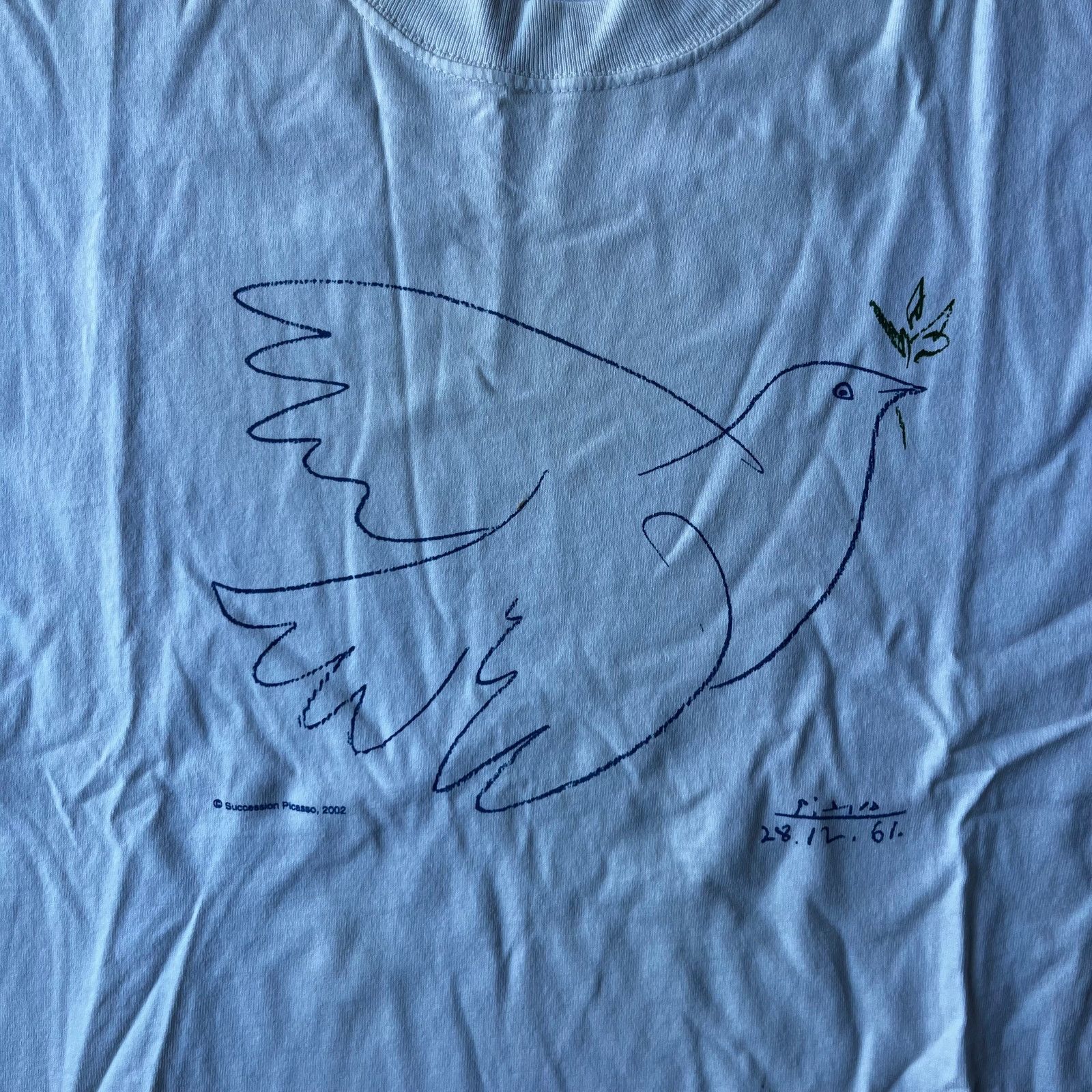 Vintage VINTAGE PABLO PICASSO DOVE OF PEACE BIRD ART SHIRT MENS L Size US L / EU 52-54 / 3 - 1 Thumbnail