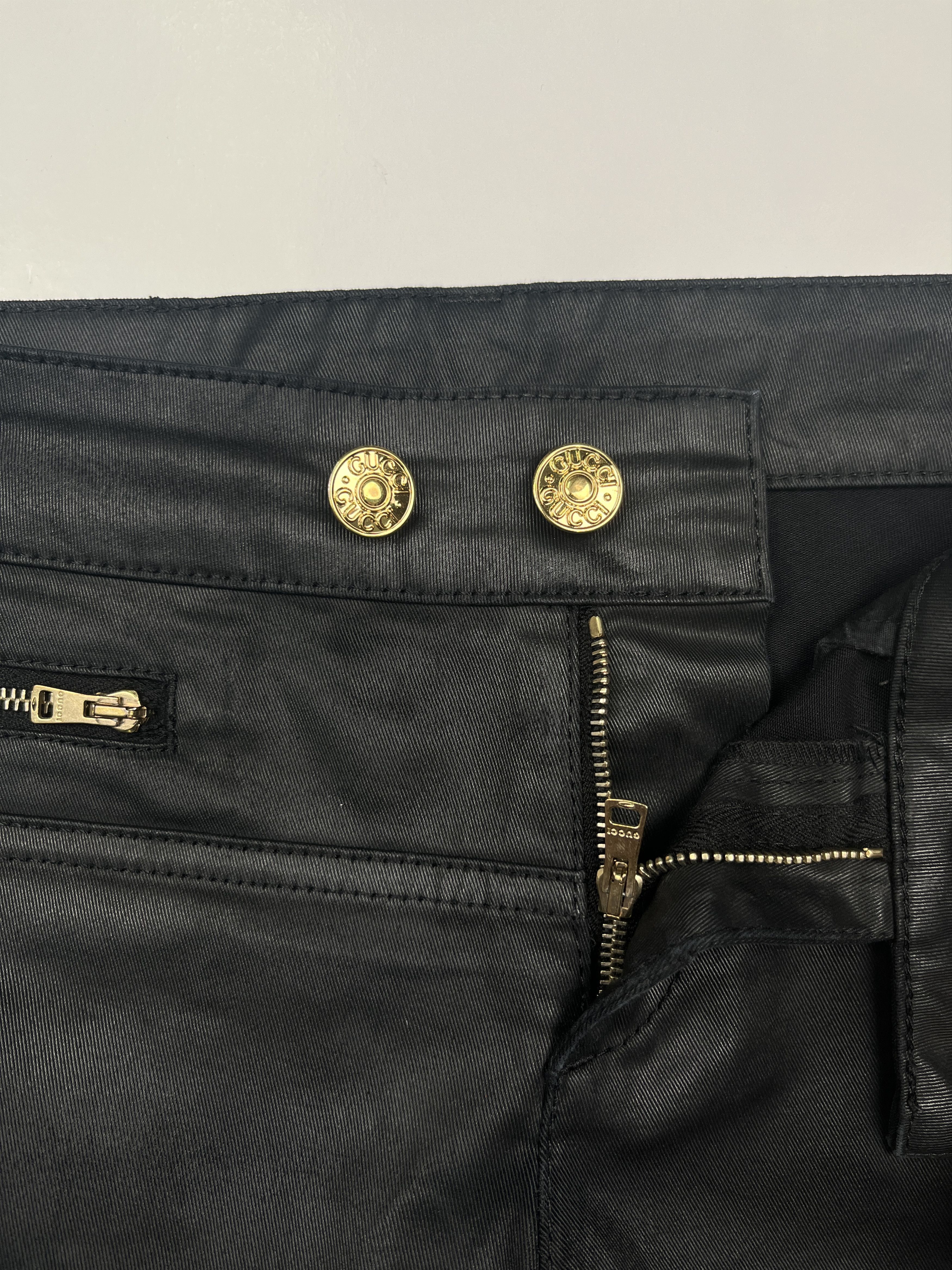 Gucci Gucci Black Biker Pants Size 26" / US 2 / IT 38 - 3 Thumbnail