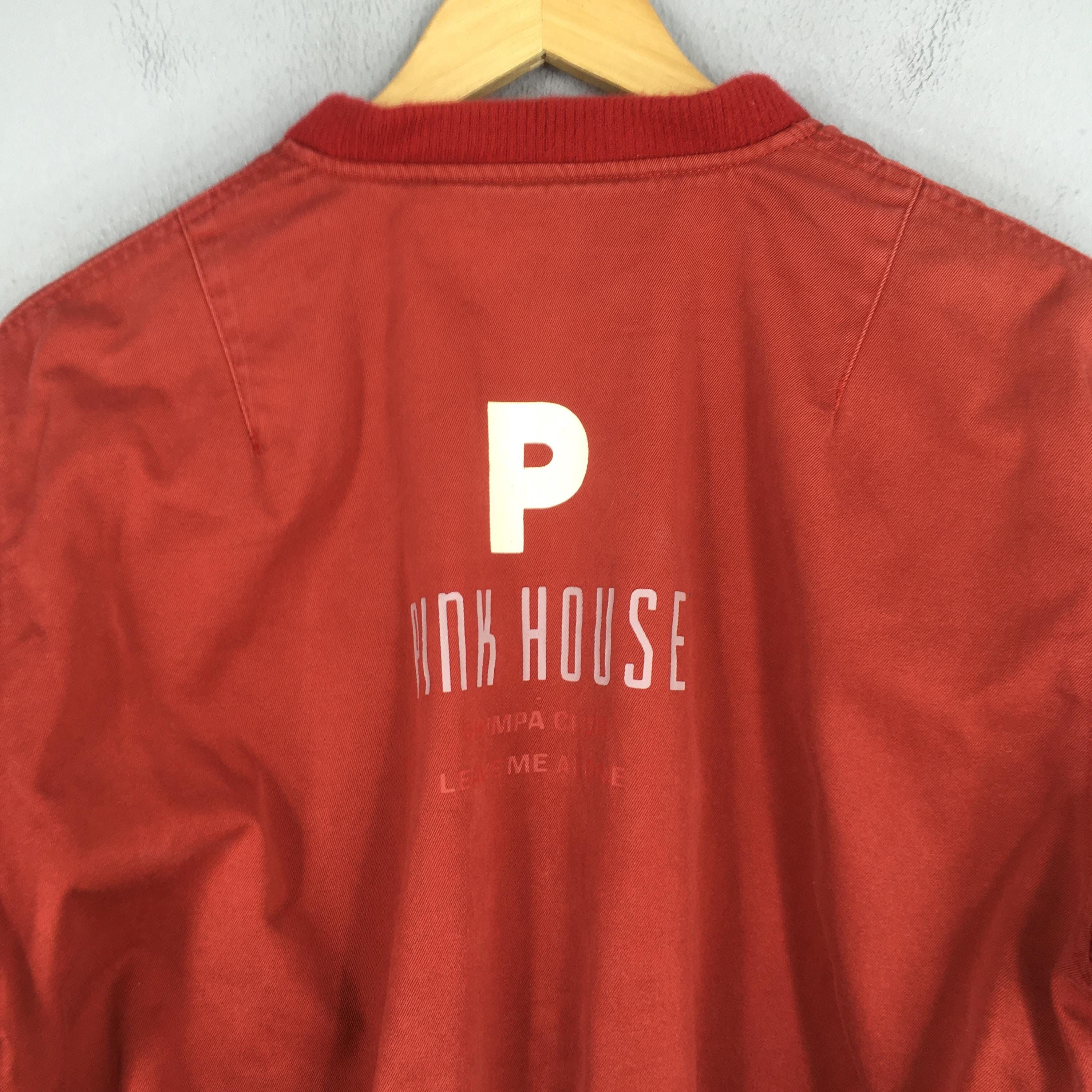 Pink House Vintage Pink House Japan Red Bomber Jacket Medium Size US M / EU 48-50 / 2 - 8 Thumbnail