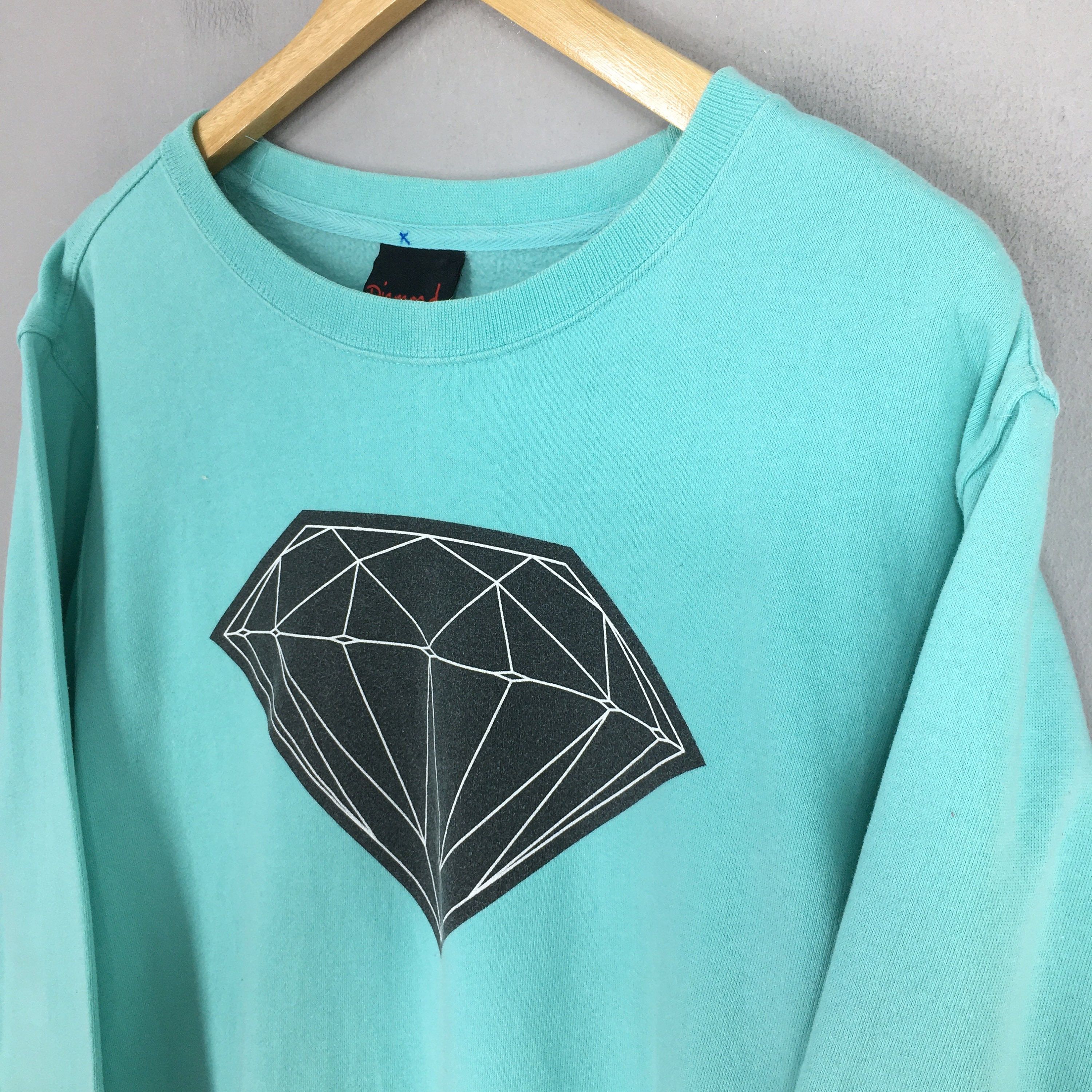Diamond Supply Co. Vintage Y2K Diamond Supply Co Green Sweater Medium Size US M / EU 48-50 / 2 - 3 Thumbnail