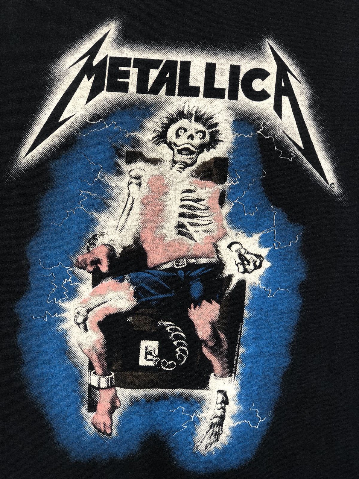 Metallica Distressed Vintage Metallica Ride The Lightning Size US XL / EU 56 / 4 - 4 Thumbnail