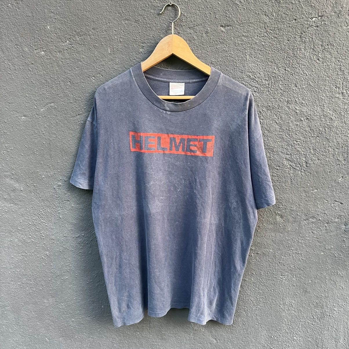 Band Tees Thrashed Faded 90s Helmet Meantime Alternative Metal Band Size US L / EU 52-54 / 3 - 1 Thumbnail