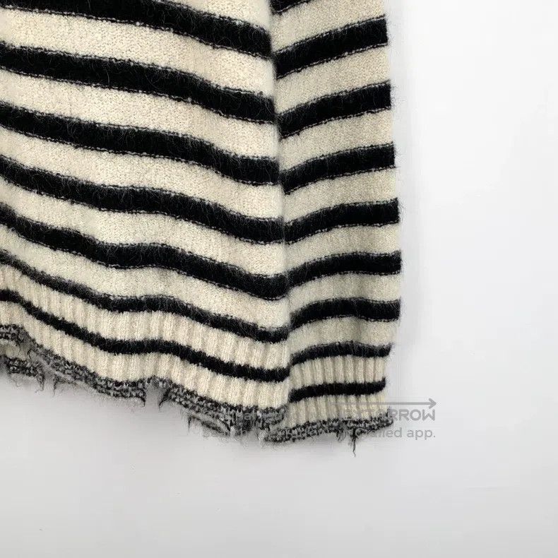 Dior Dior Colour-blocked striped butterfly inlaid cashmere roun Size XS / US 0-2 / IT 36-38 - 4 Thumbnail