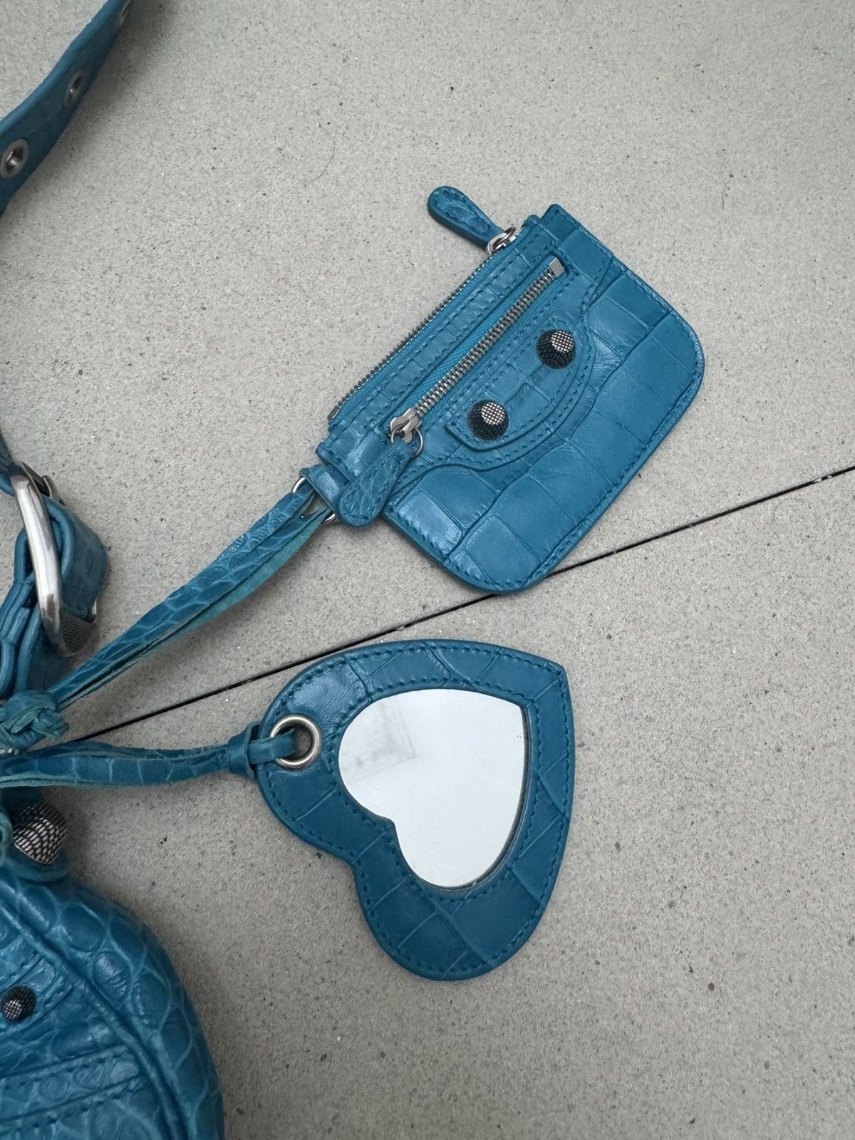 Balenciaga Balenciaga Le Cagole Shoulder Bag Turquoise Size ONE SIZE - 3 Thumbnail