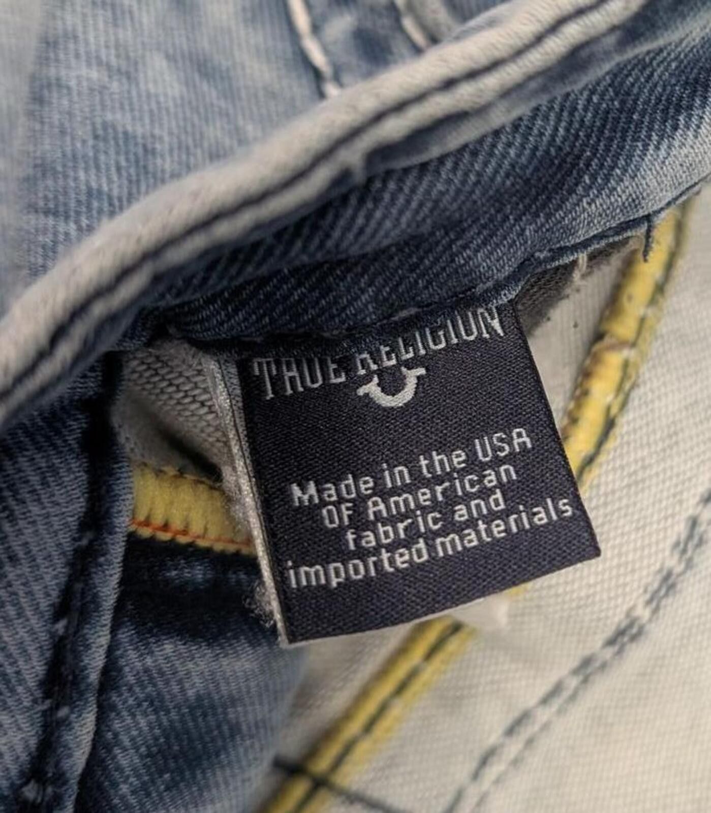 True Religion Y2K True Religion Tapered Fit Washed Blue Denim Jeans Size US 36 / EU 52 - 6 Thumbnail