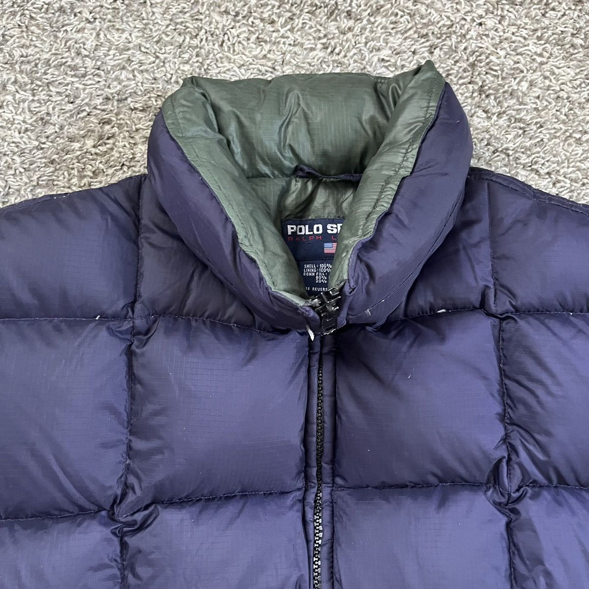 Polo Ralph Lauren 🔴Polo Sport Puffer Jacket Size XL Navy Blue Bubble WuTang Size US XL / EU 56 / 4 - 11 Thumbnail