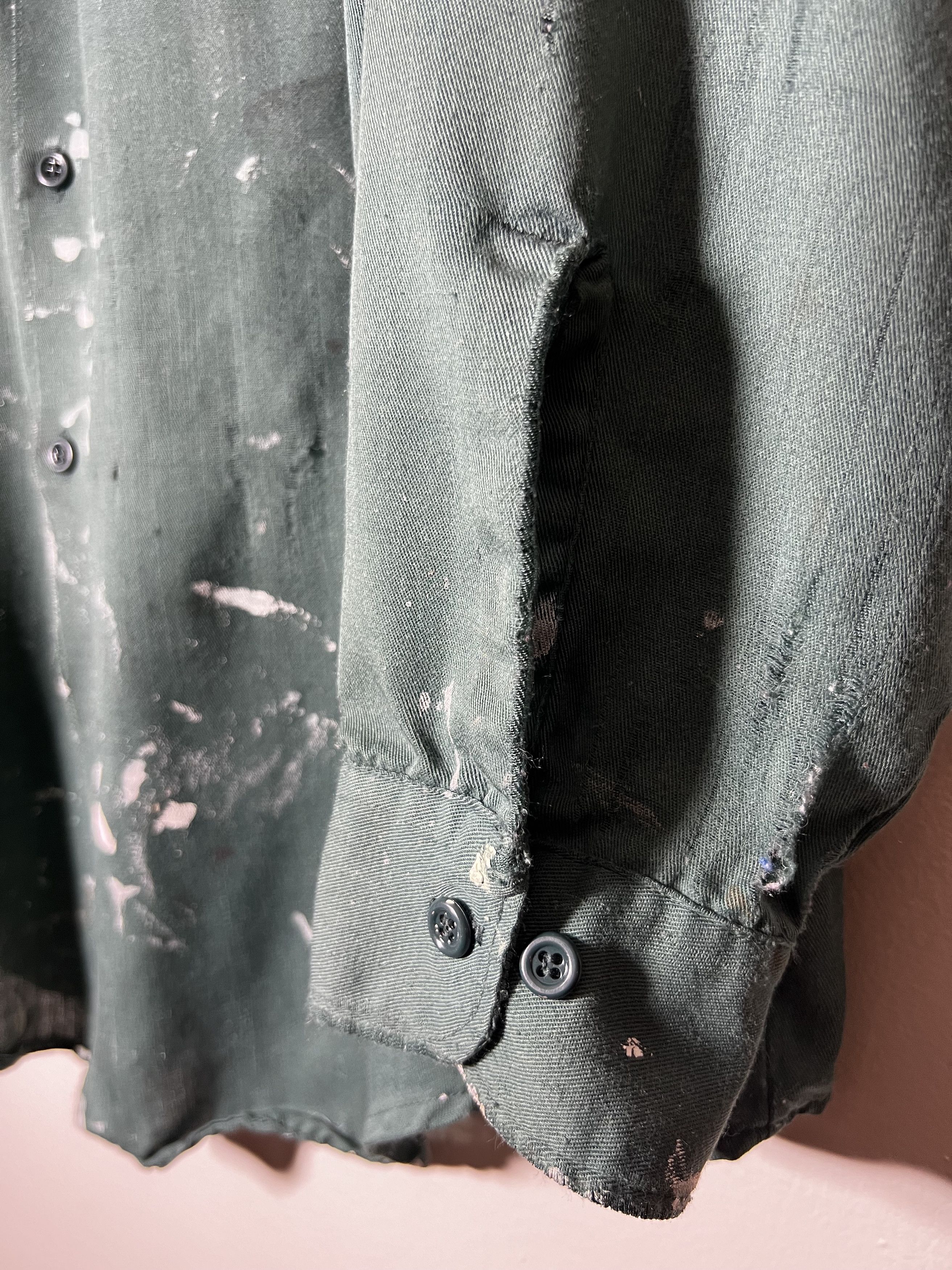 Other × Vintage Vintage Very Thin Painters Long Sleeve Button Up Shirt Size US L / EU 52-54 / 3 - 5 Thumbnail