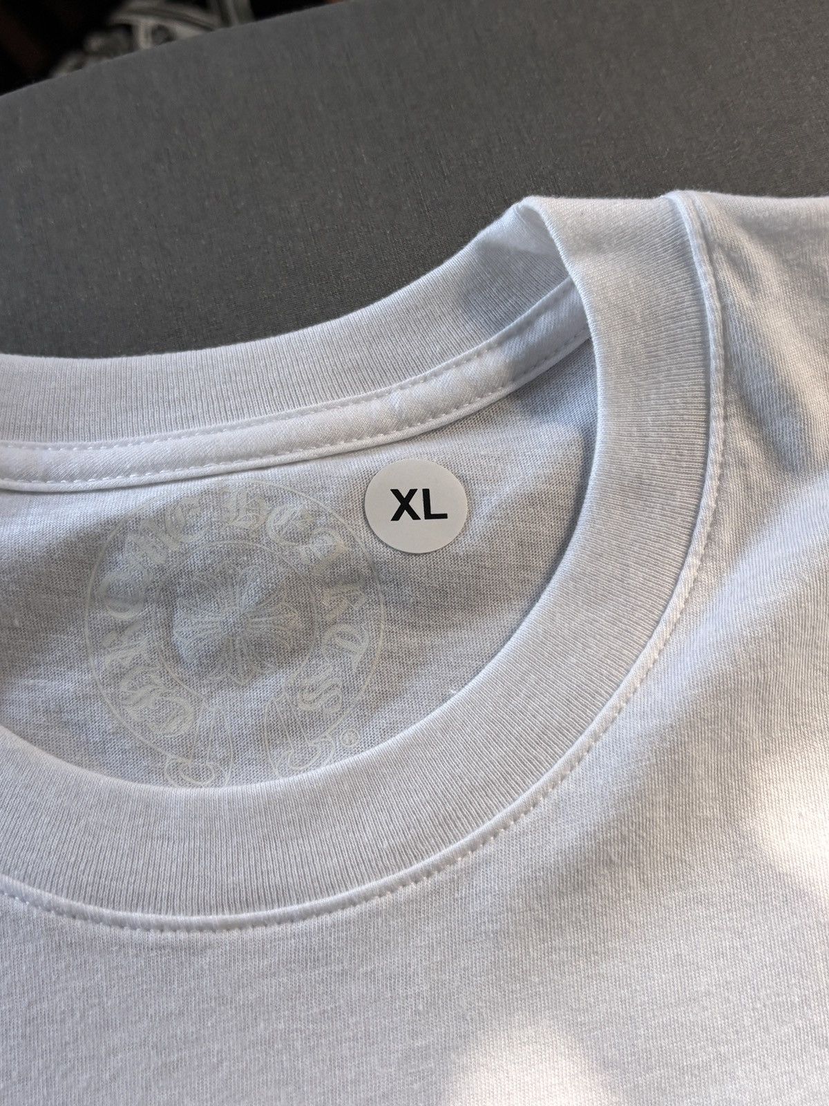 Chrome Hearts CHROME HEARTS | NEW | SCROLL BANNER LOGO TEE Size US XL / EU 56 / 4 - 9 Thumbnail
