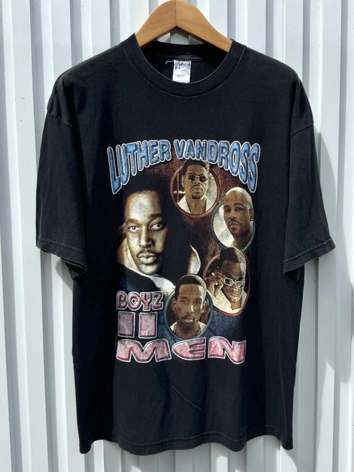 Vintage 💥Vintage Luther Vandross Boyz II Men 90s Rap Tee T-Shirt Size US XL / EU 56 / 4 - 1 Thumbnail
