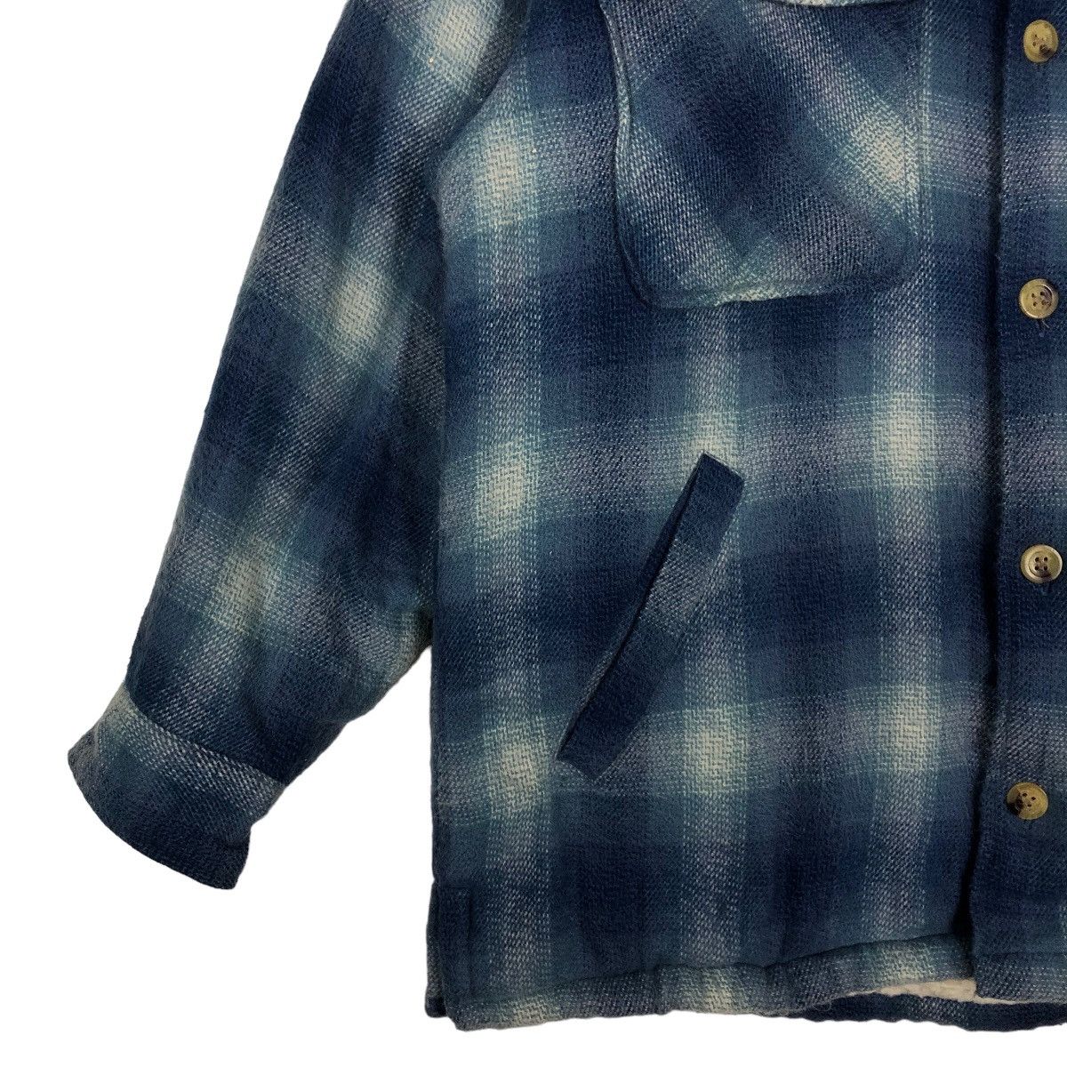 Japanese Brand 🔥Vtg Flannel Jacket Bellmount Japan Mink Fur Issey Miyake Size US M / EU 48-50 / 2 - 4 Thumbnail