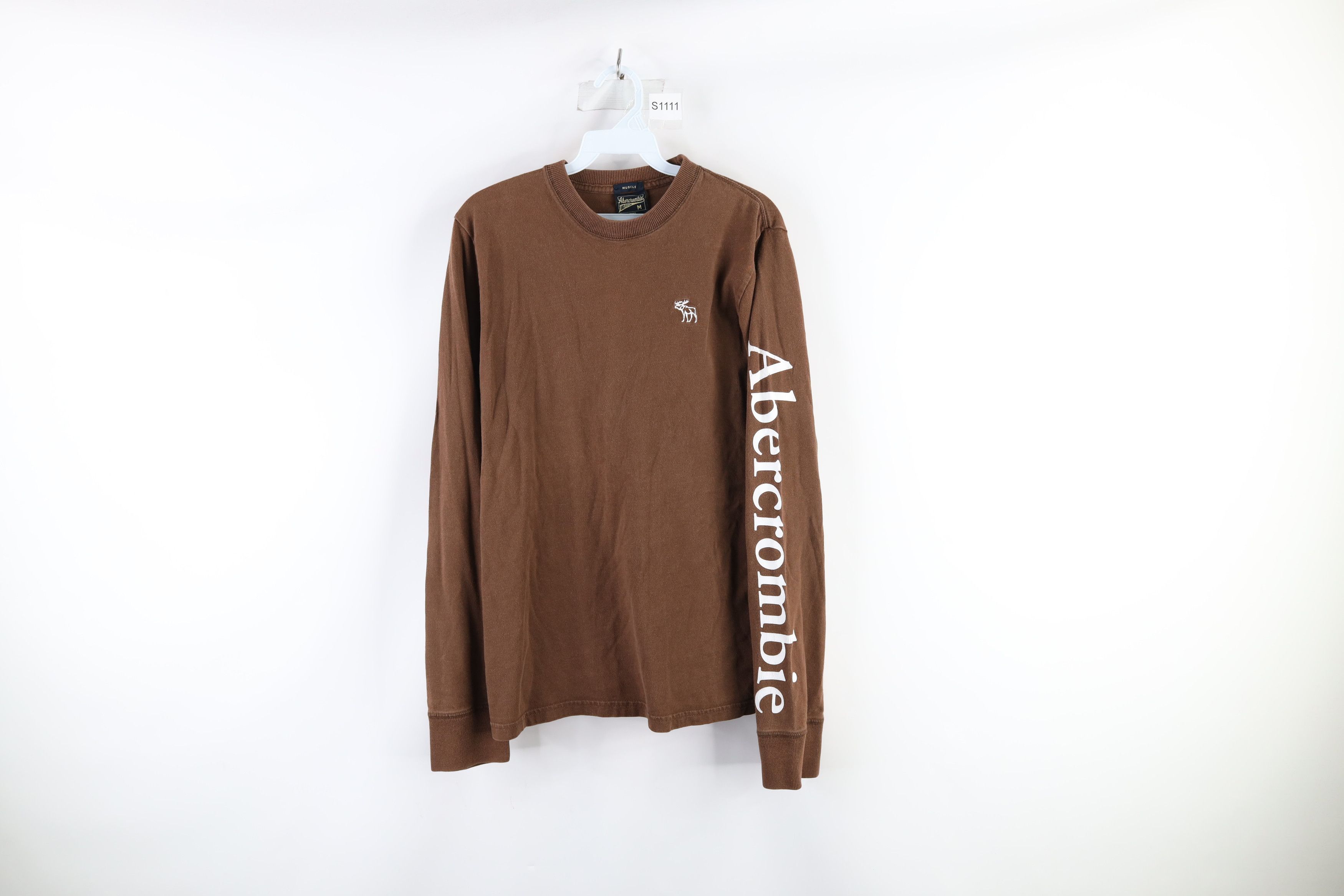 Abercrombie & Fitch Vintage Abercrombie & Fitch Long Sleeve T-Shirt Brown Size US M / EU 48-50 / 2 - 1 Thumbnail