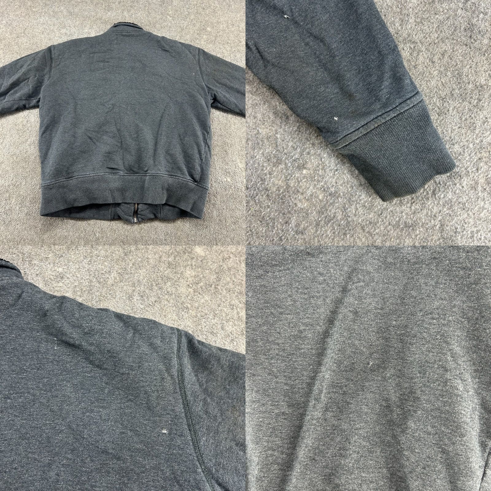 Ecko Unltd. VINTAGE Ecko Unltd Jacket Men XL Grey Full Zip Mock Neck Sherpa Fleece Lined 90s Cars Zipper Logo Sweatshirt Size US XL / EU 56 / 4 - 9 Thumbnail