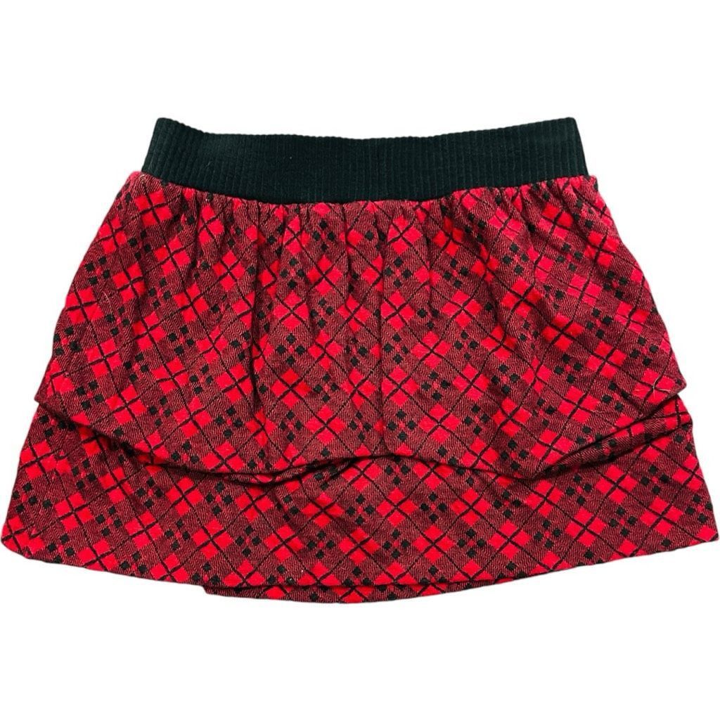 Juicy Couture JUICY COUTURE Red Black Plaid Wool Cotton Elastic Waist Pull Size 28" / US 6 / IT 42 - 2 Thumbnail
