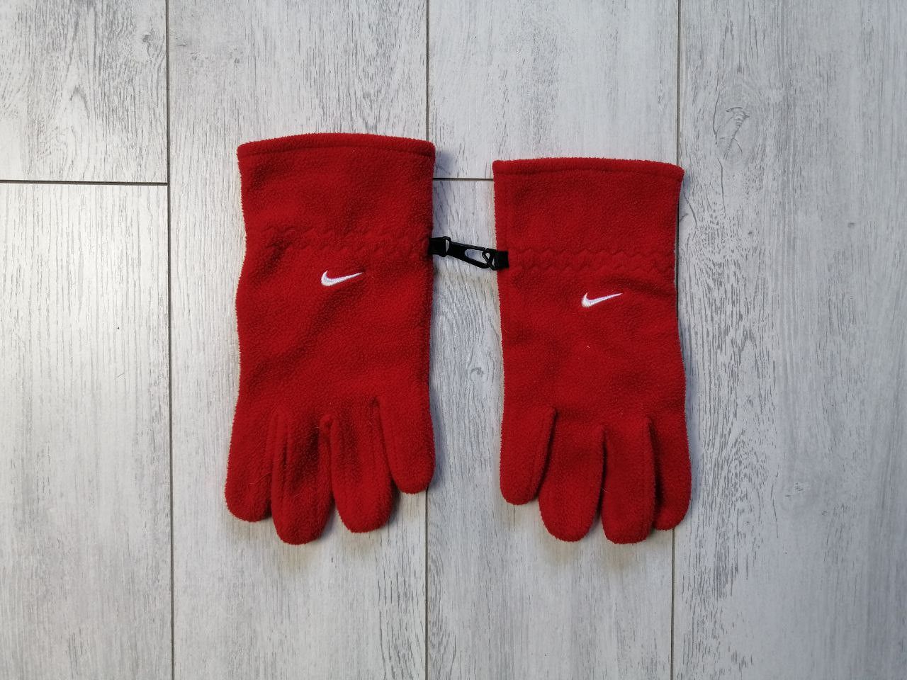 Nike × Vintage Vintage Nike Fleece Gloves Size ONE SIZE - 1 Thumbnail
