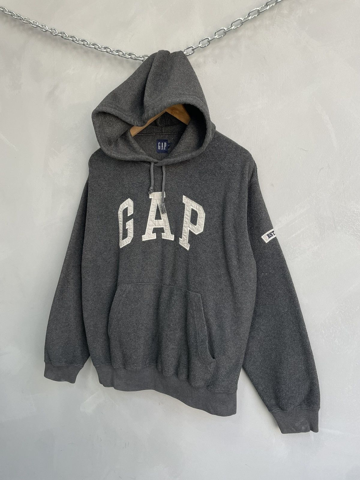 Gap Gap Fleece boxy fit hoodie Yeezy style Size US M / EU 48-50 / 2 - 2 Thumbnail