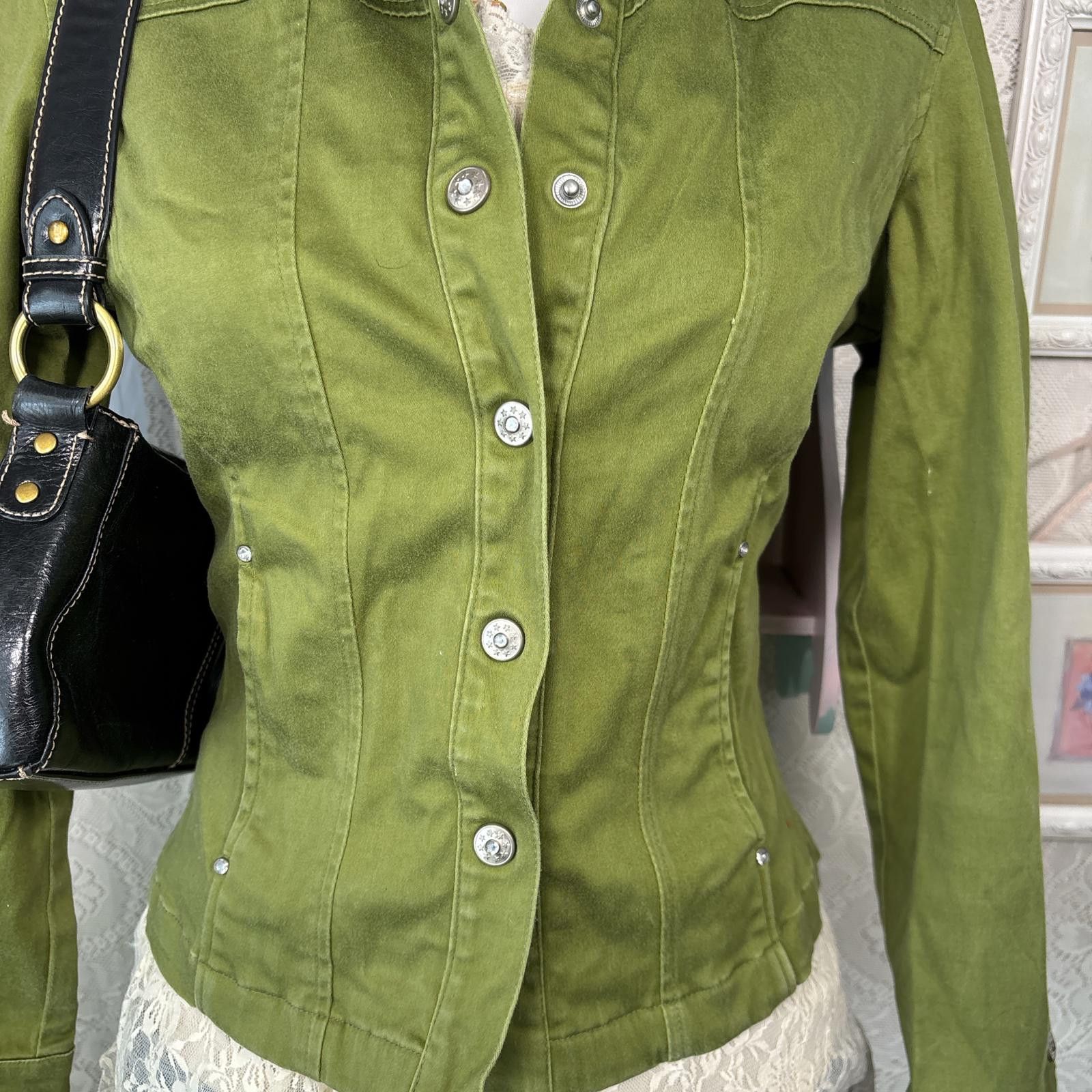 Other y2k fitted structured green layering jacket Size M / US 6-8 / IT 42-44 - 5 Thumbnail