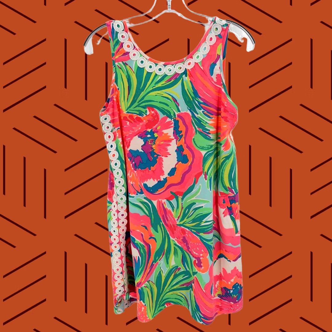 Lilly Pulitzer Lilly Pulitzer Green Size 4 Short Sleeveless Dress Size 27" / US 4 / IT 40 - 1 Thumbnail