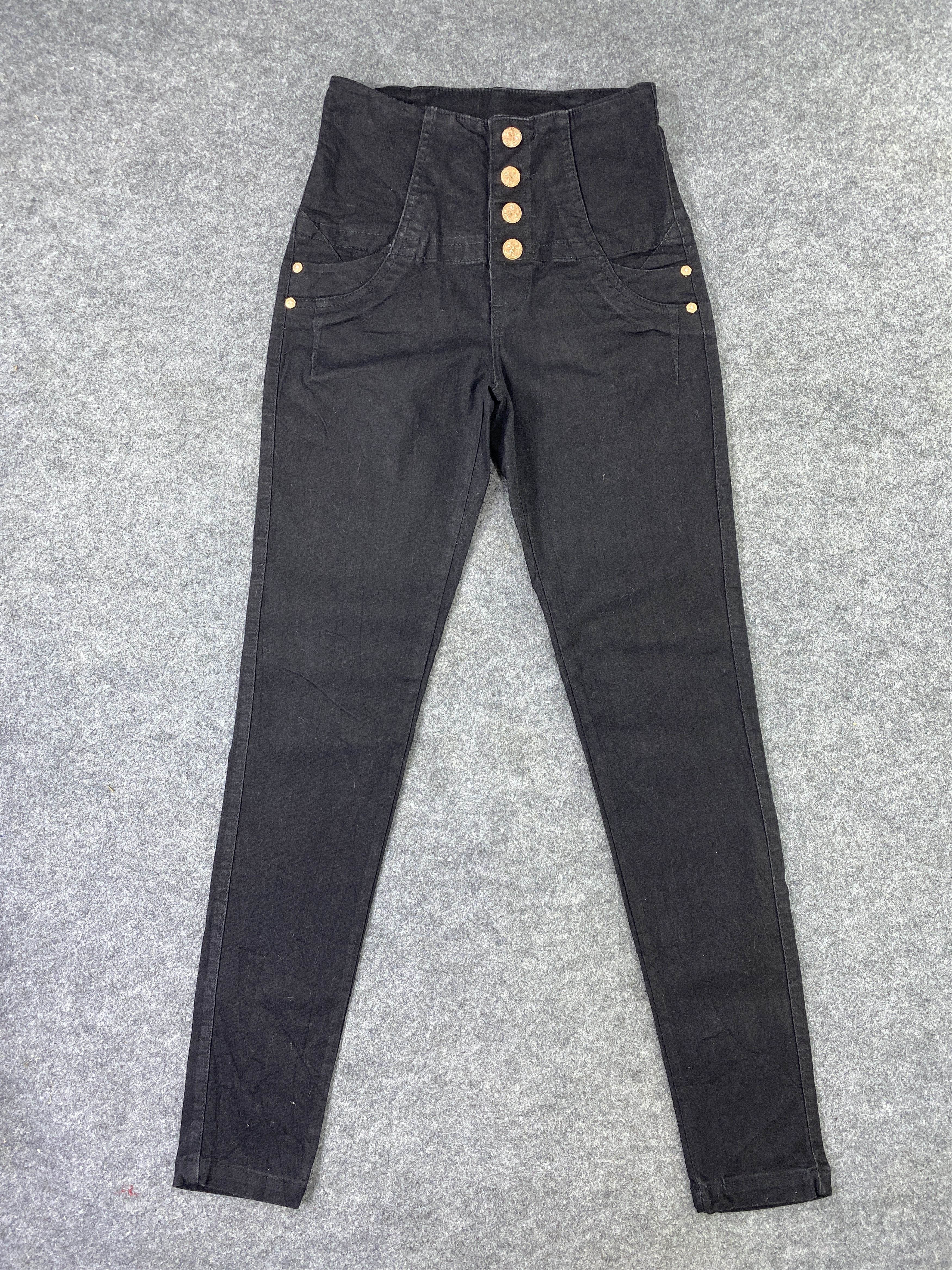 Jean Gata Black Denim - J1017 Size 26" / US 2 / IT 38 - 1 Thumbnail